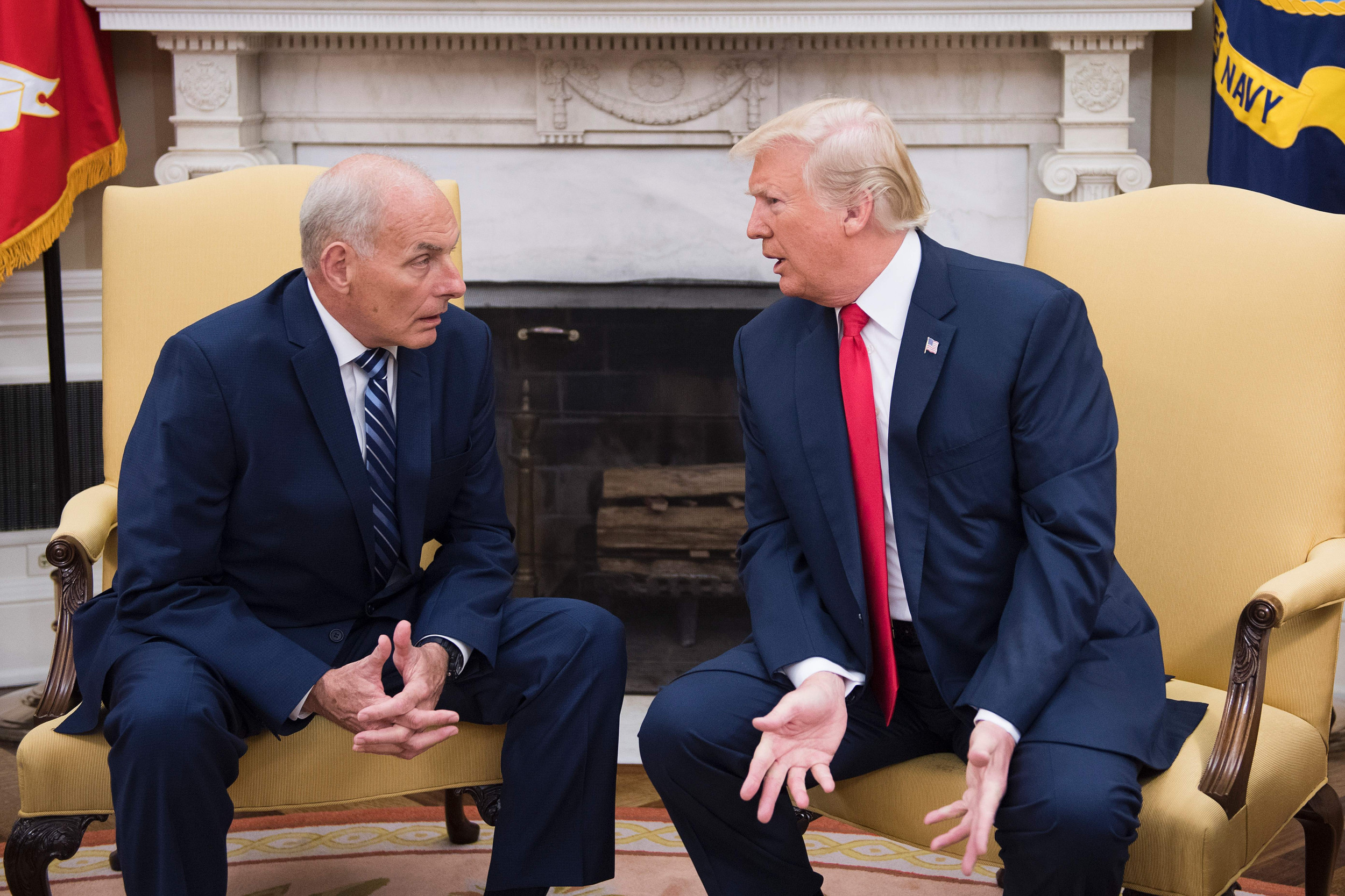 Donald Trump reacts to John Kelly's remarks about 'Hitler generals'