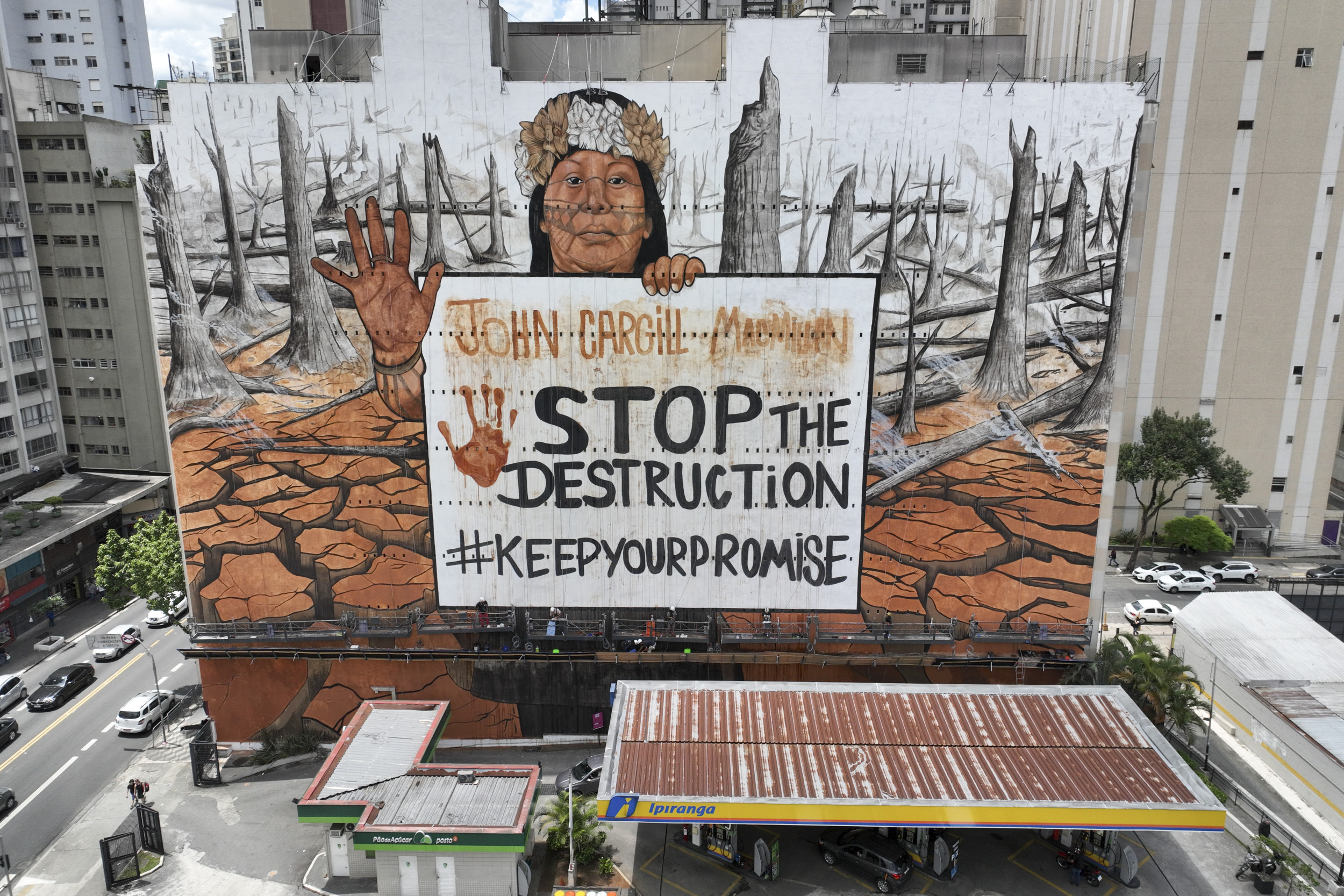 Brazilian Artist's Massive Mural Highlights Devastating Climate ...