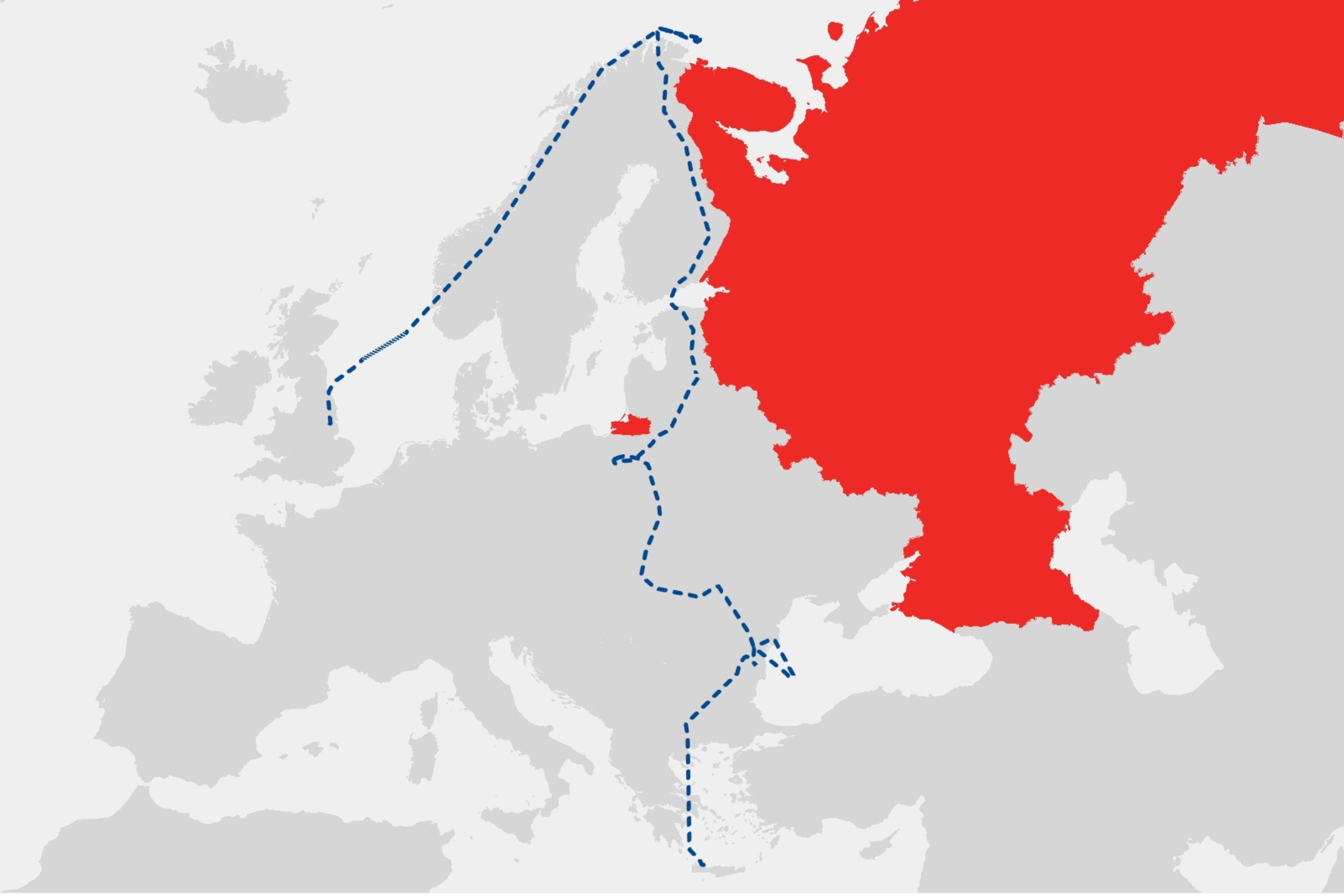 Map Highlights Key NATO Surveillance Flight Over Russia’s Western Border