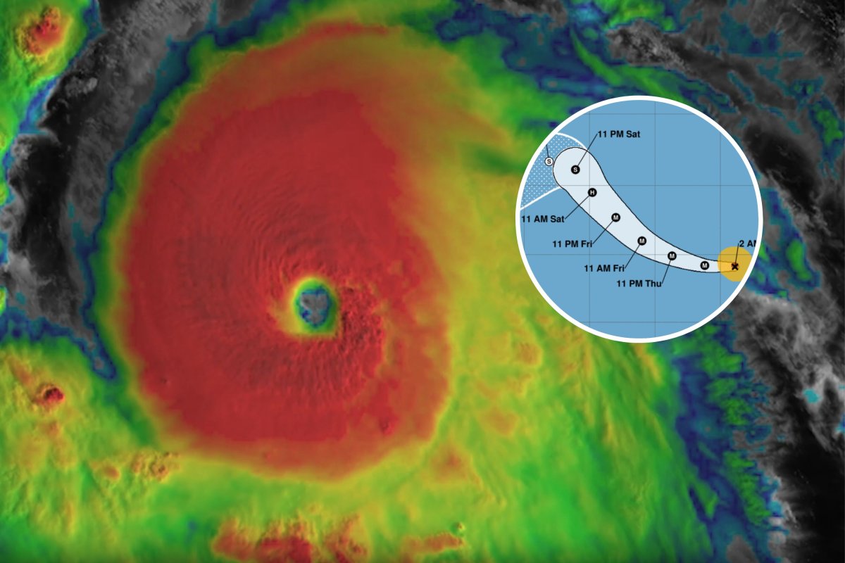 Hurricane Kristy satellite