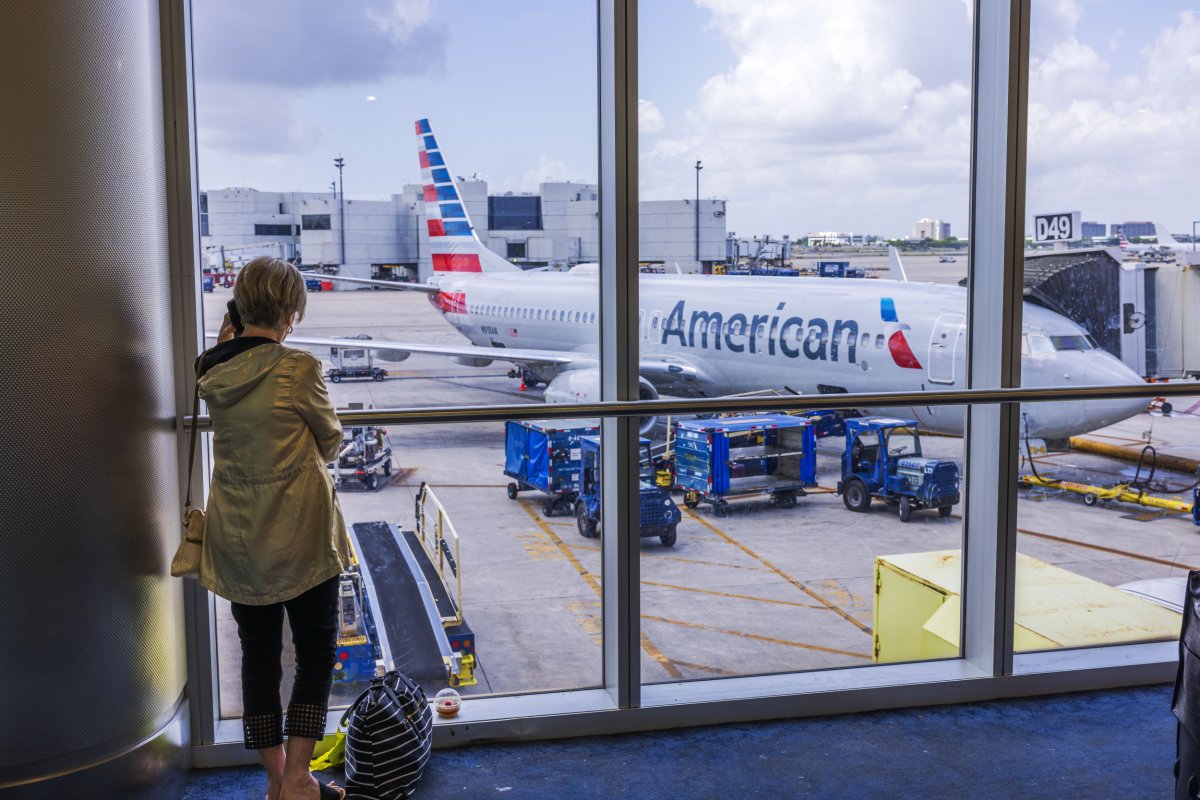 American Airlines stock image