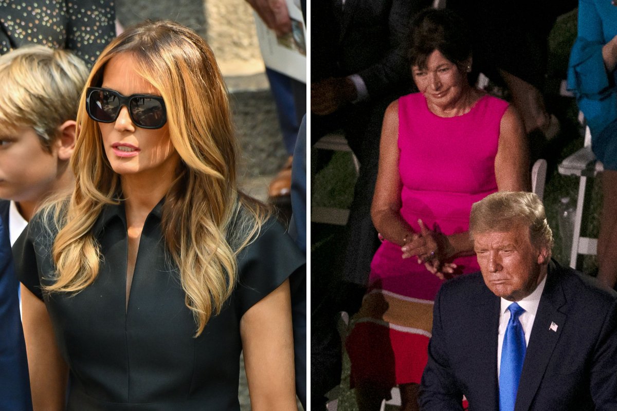 Melania, Donald Trump and Amalija Knavs