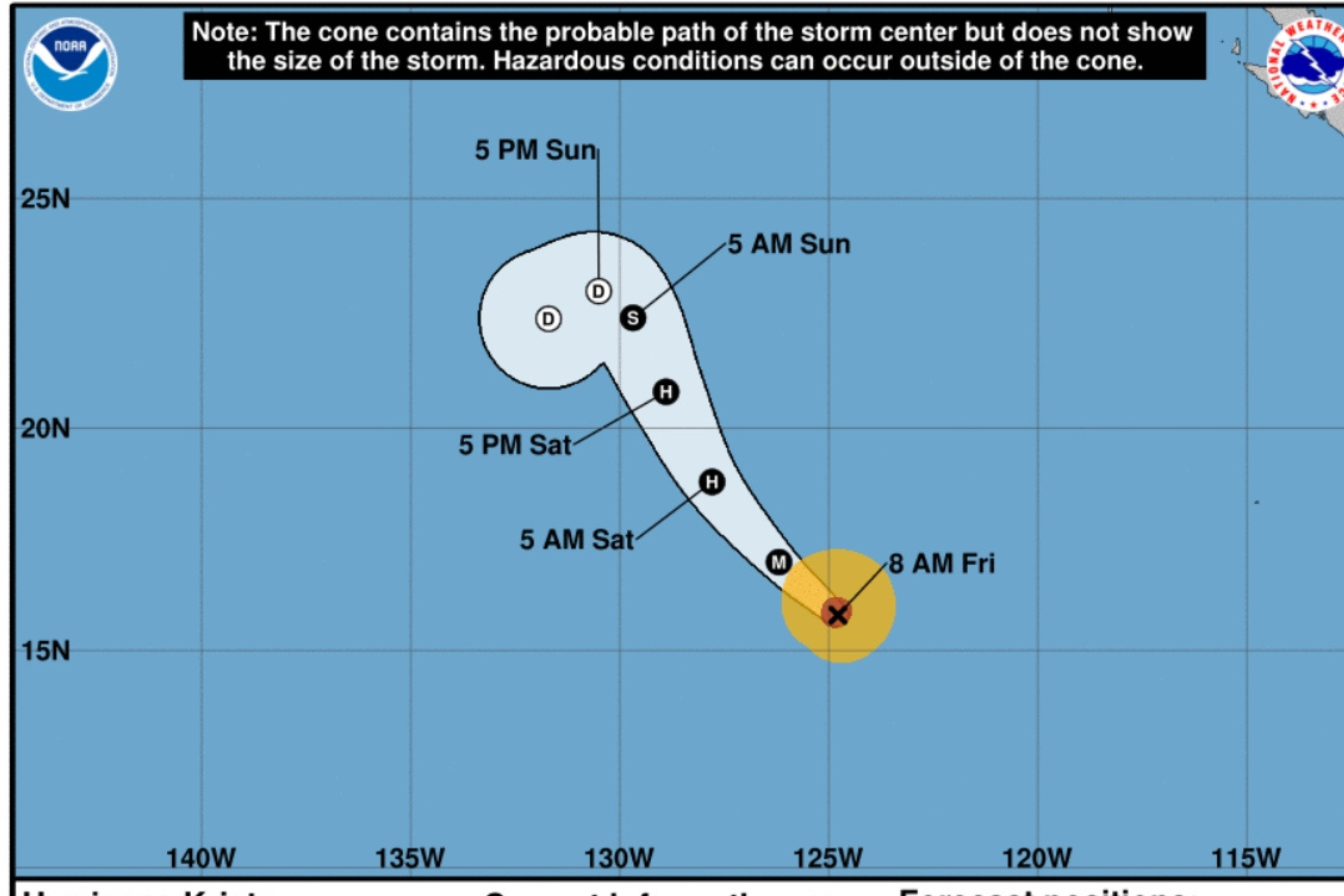 Hurricane Kristy warns of “life-threatening” conditions