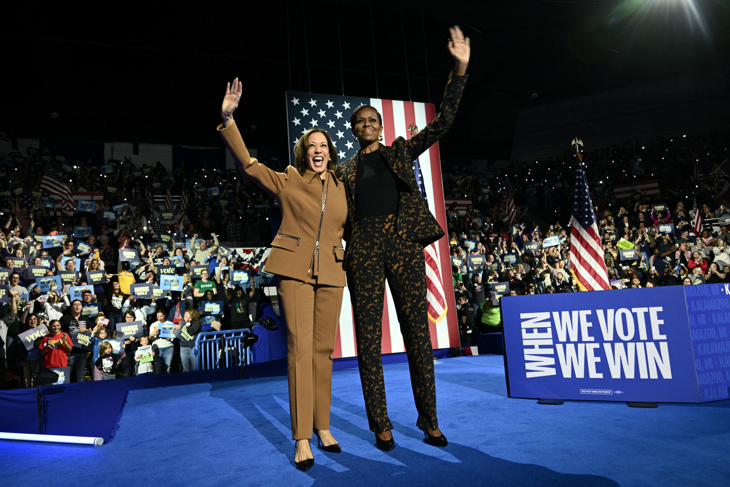 Michelle Obama mocks Trump for being ‘too scared’ to debate Kamala Harris