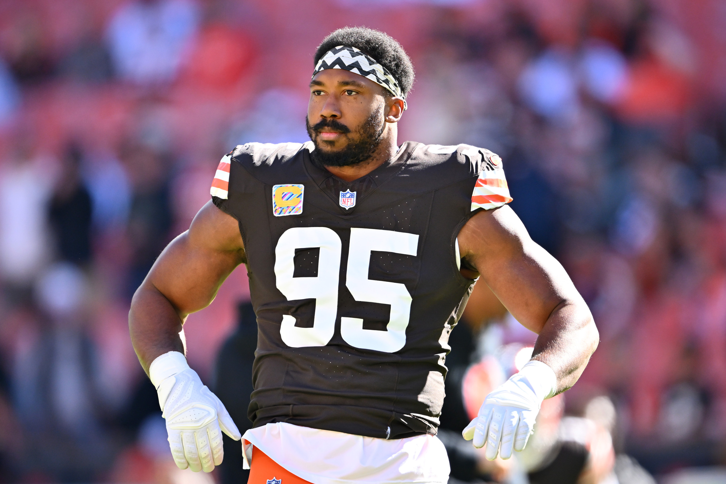 Myles Garrett Leaves Game With Eye Injury