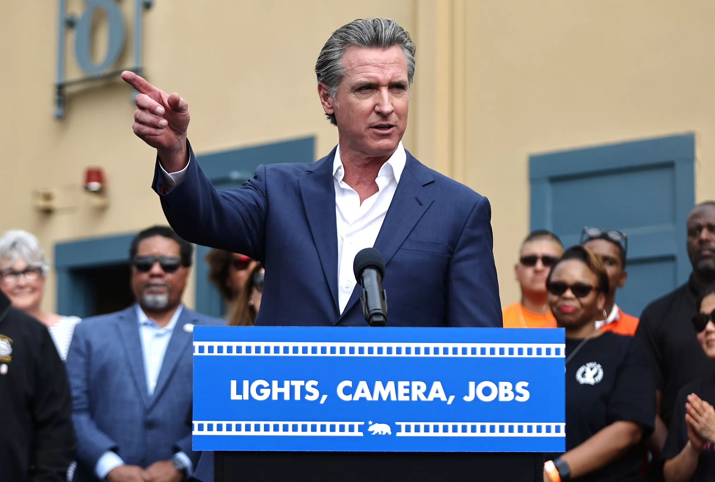Gavin Newsom tries to save Hollywood