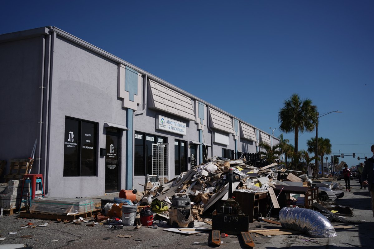 Hurricane devastation in Florida