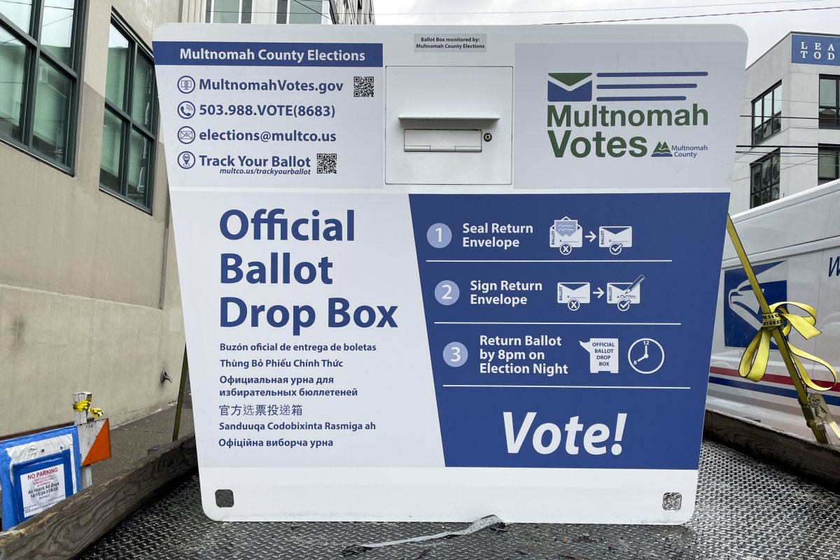 New ballot drop box, Portland