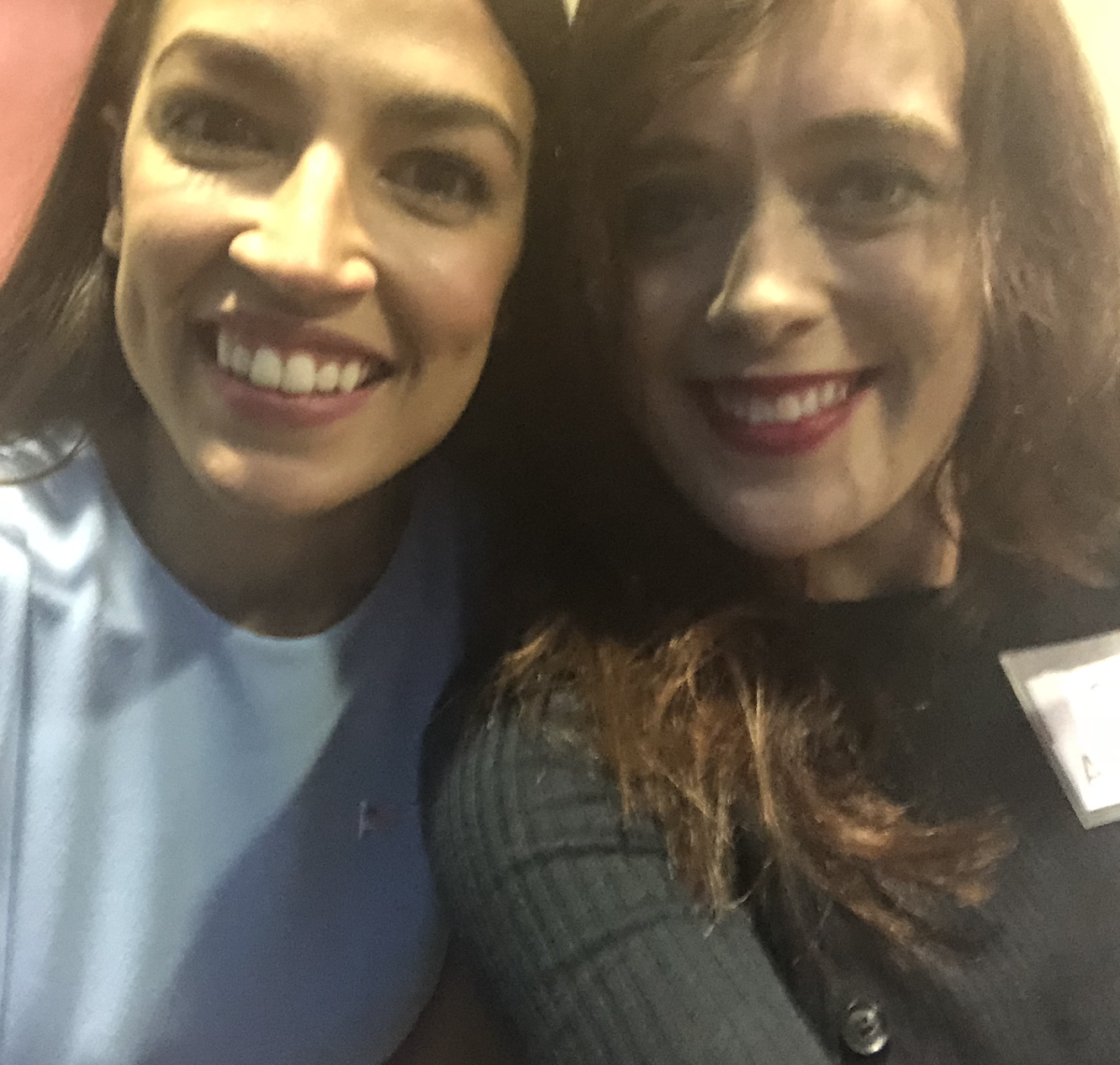 The author with Representative Alexandria Ocasio-Cortez