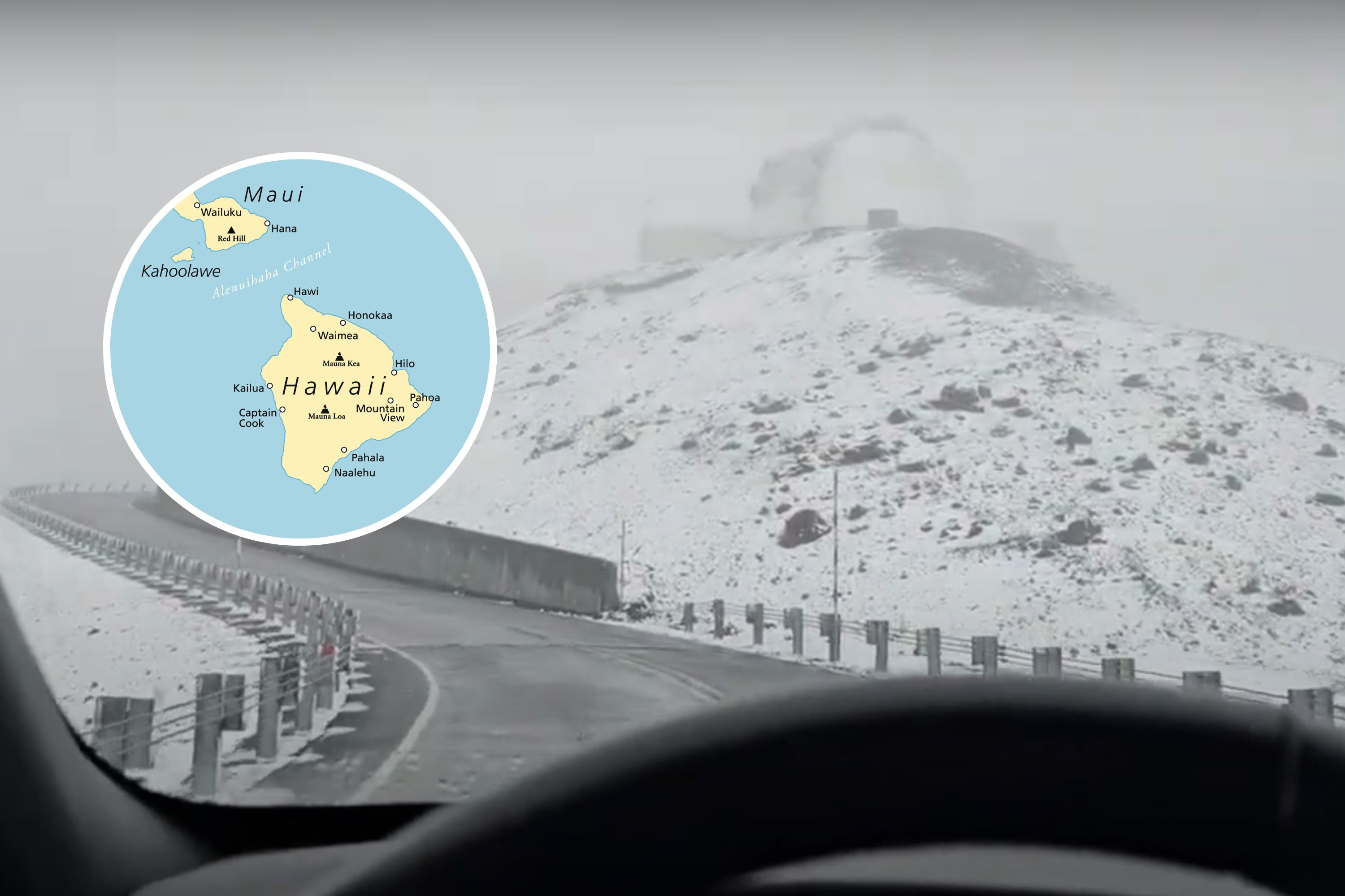 Video Shows Rare Snow on Hawaii: 'Winter Is Here' - Newsweek