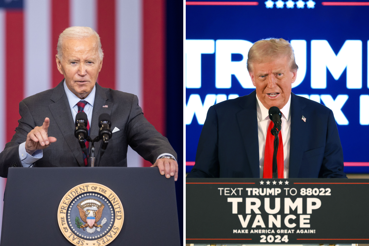 Biden and Trump 2024