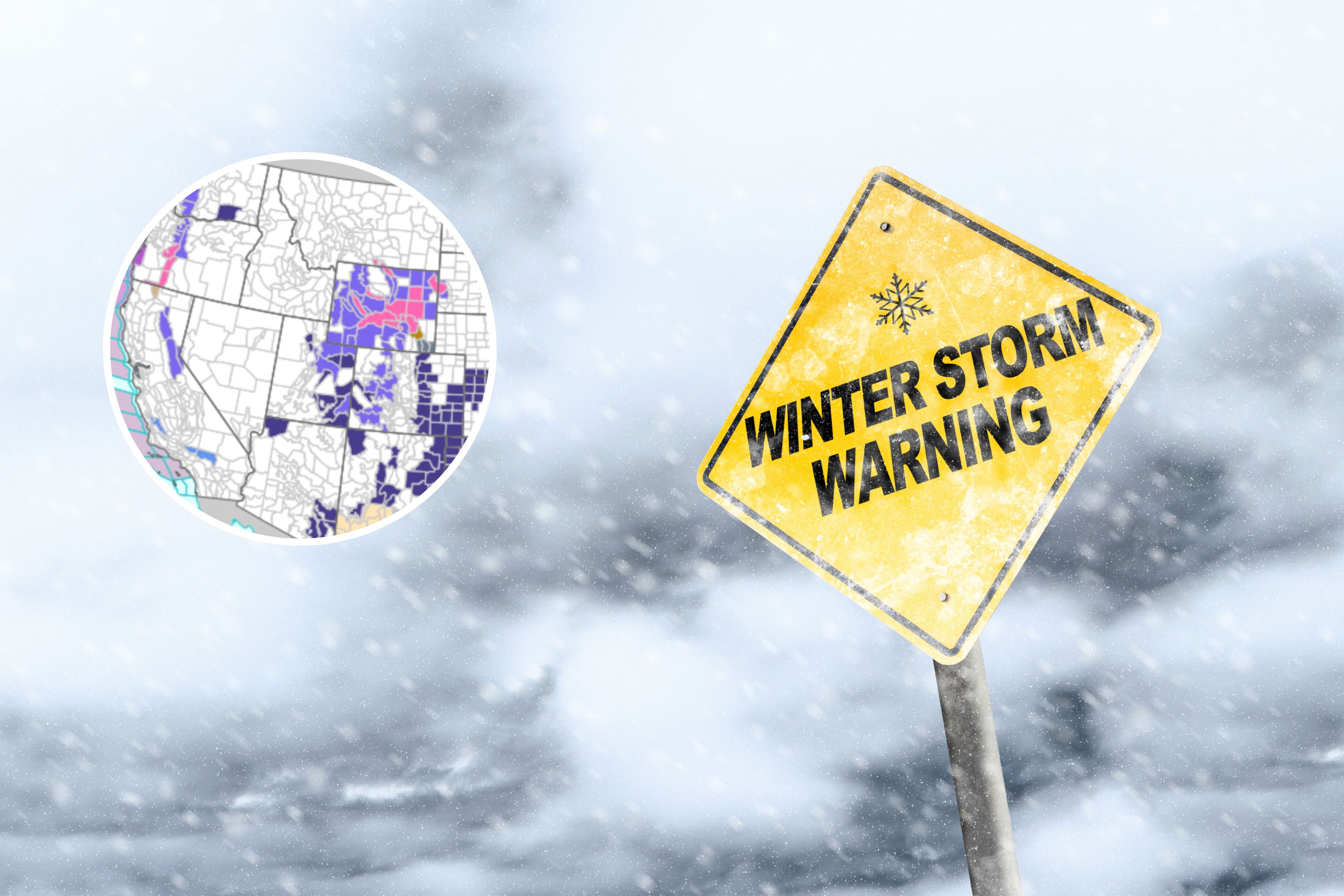 Winter weather warnings for 17 states with snow depths up to 2 feet