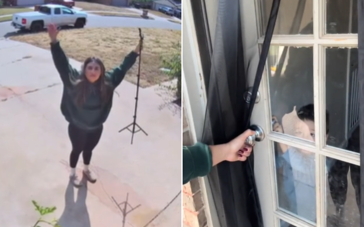 A woman was locked out of the home.