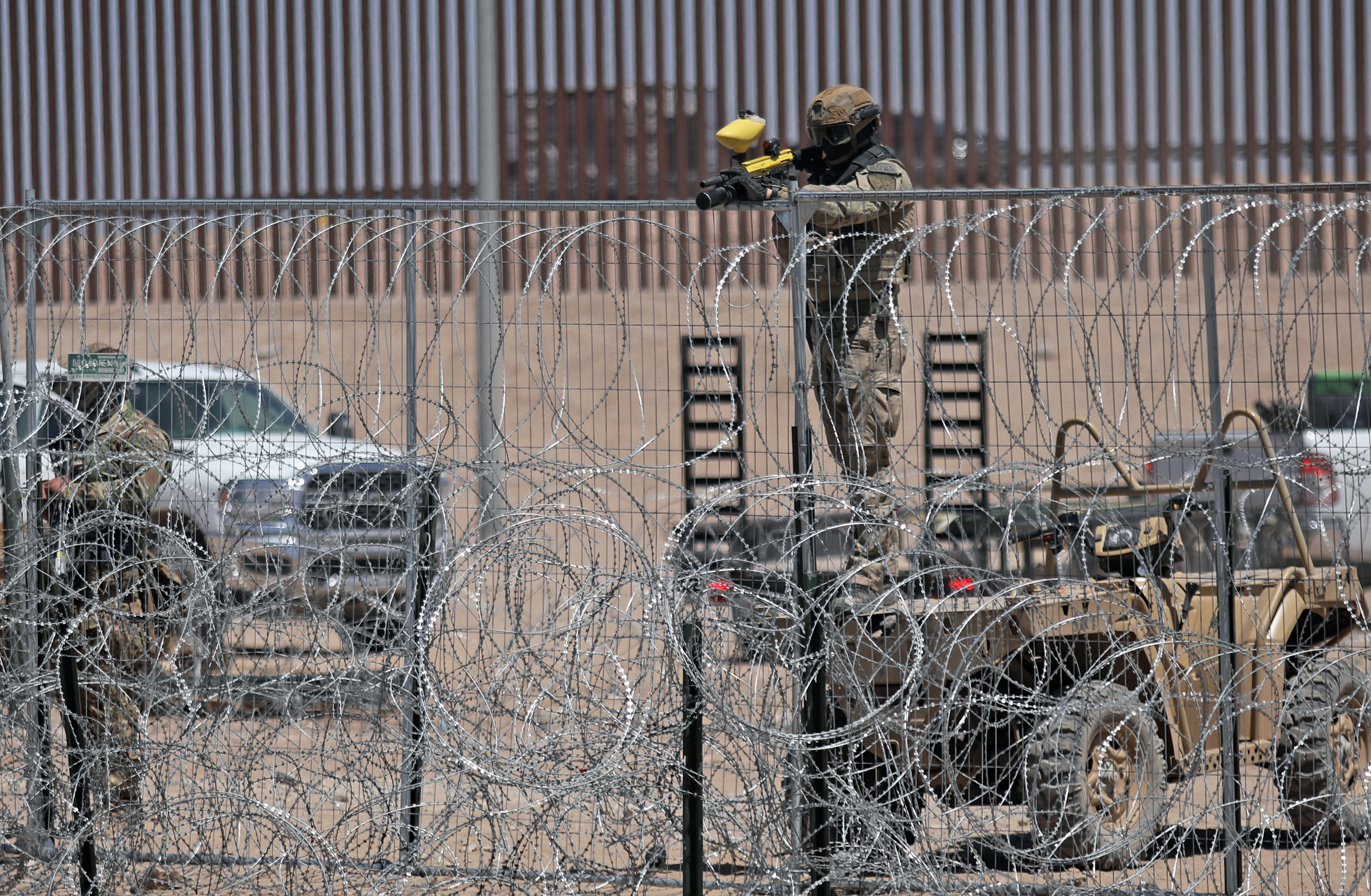 Illegal Immigration: Texas Soldiers Fire Pepper Spray at Migrants