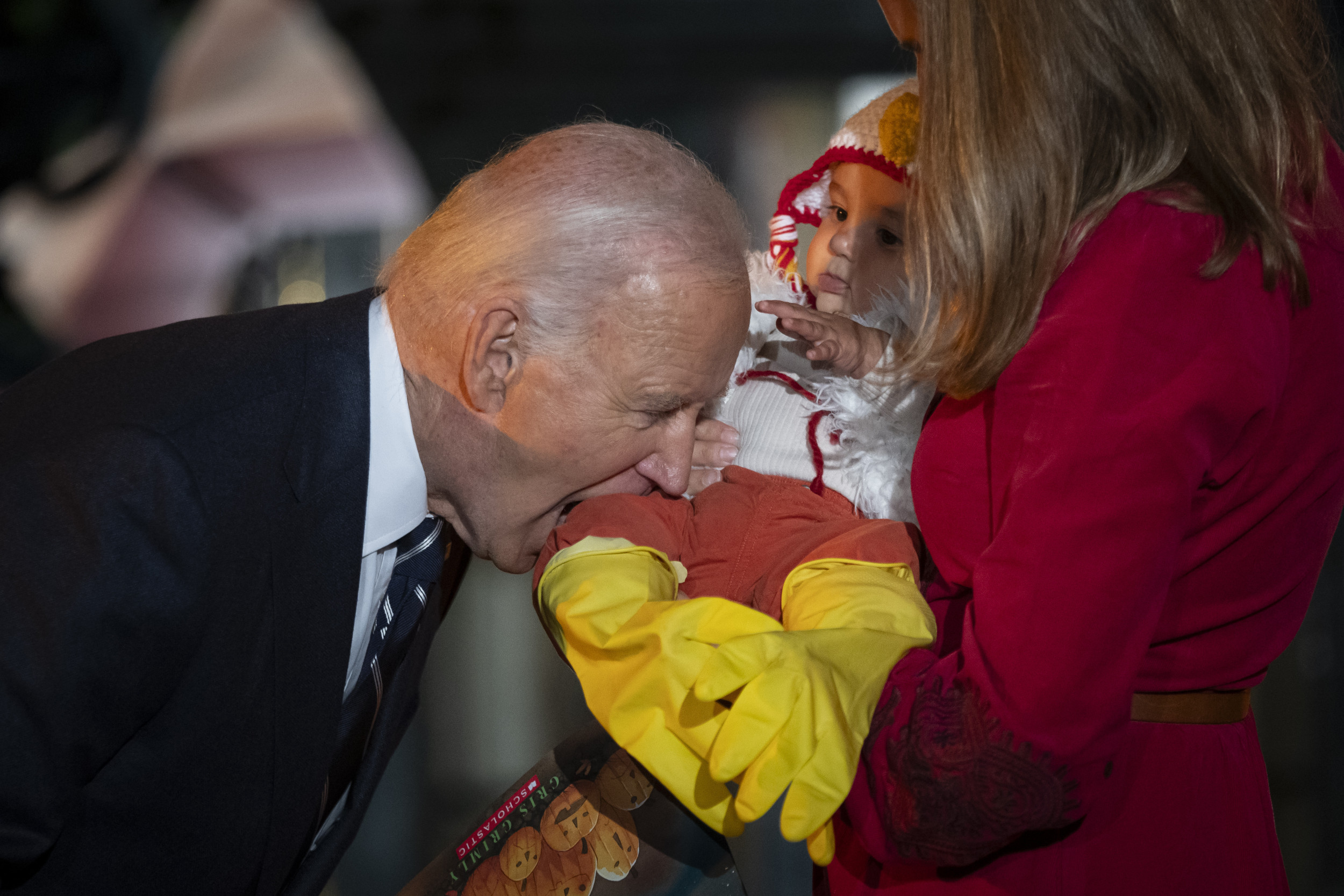 Joe Biden Bites Babies at Halloween Event - Newsweek