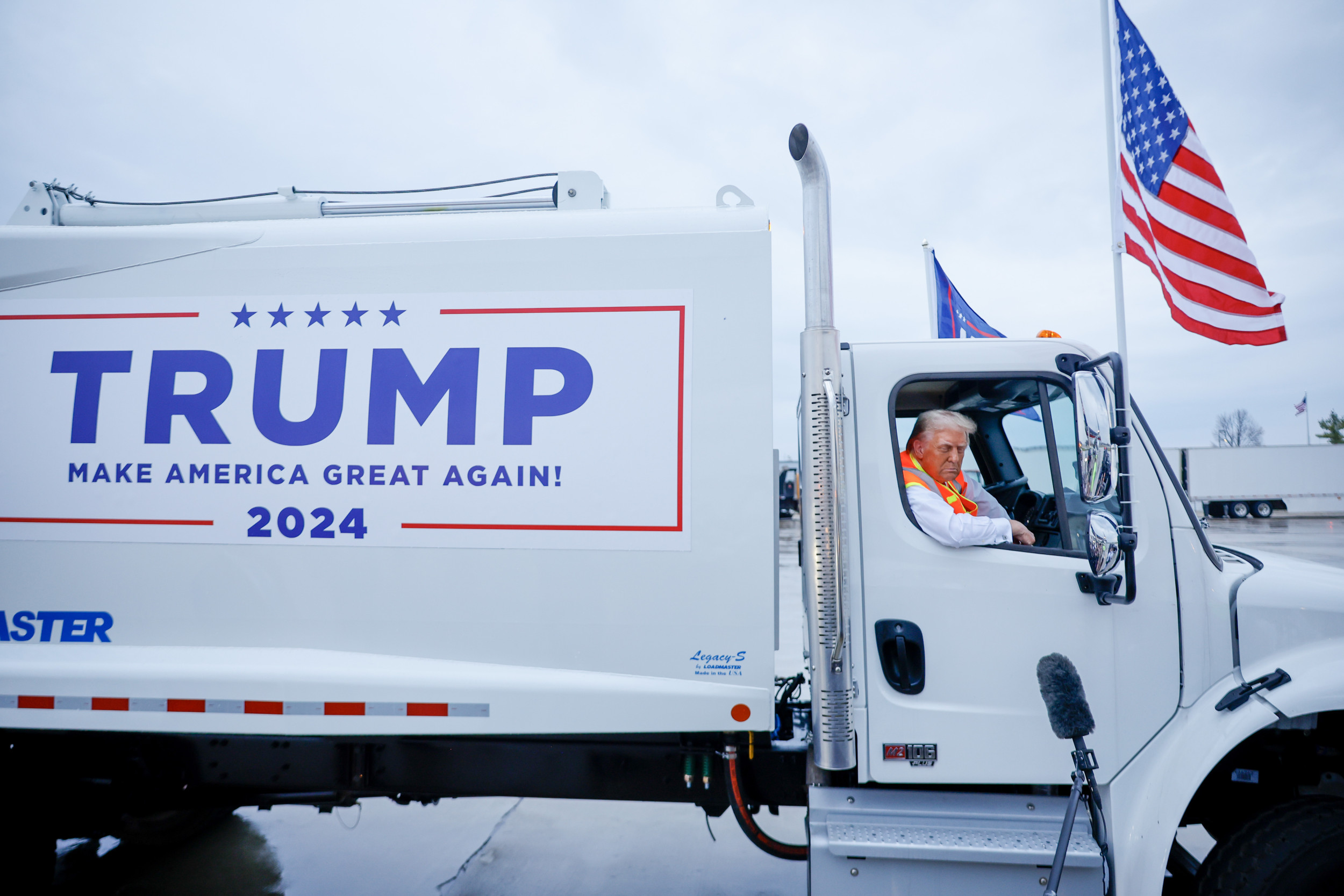 Donald Trump's Garbage Truck Stunt Explained - Newsweek