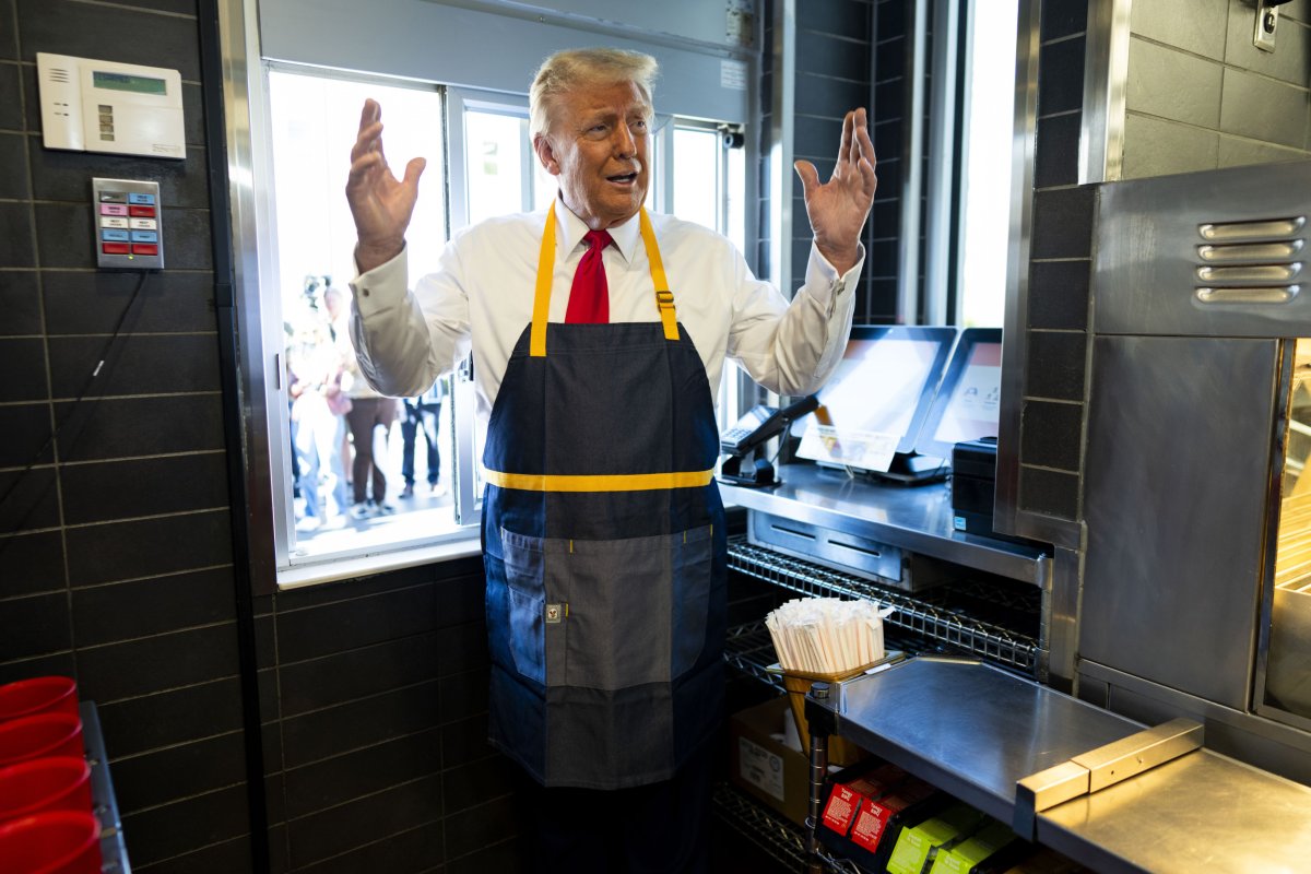 Trump at McDonalds 