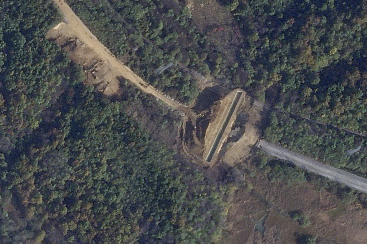 North Korea Satellite Images Show Large Border Trenches