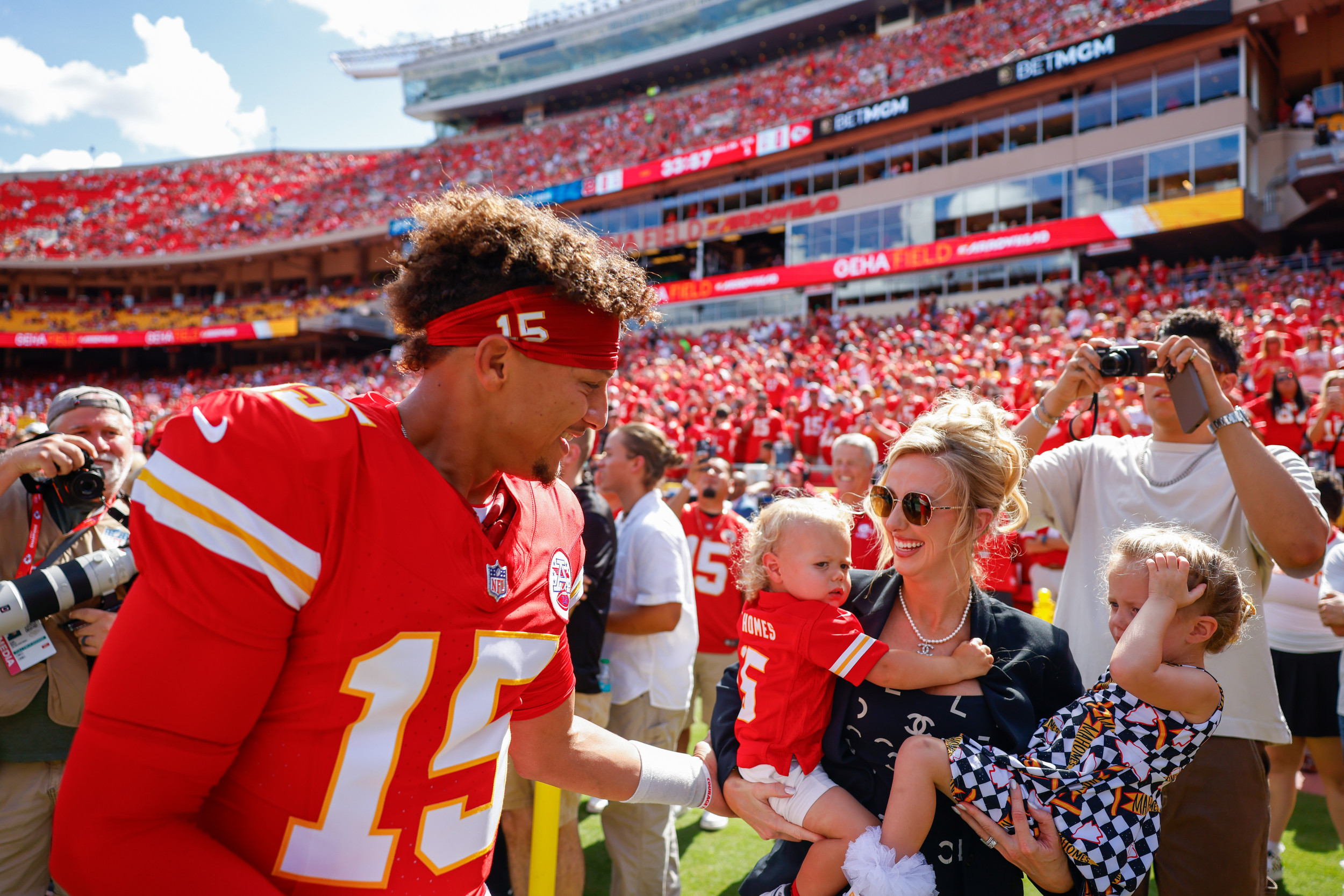 Brittany and Patrick Mahomes recall scary ER visit with 1-Year-old son Bron