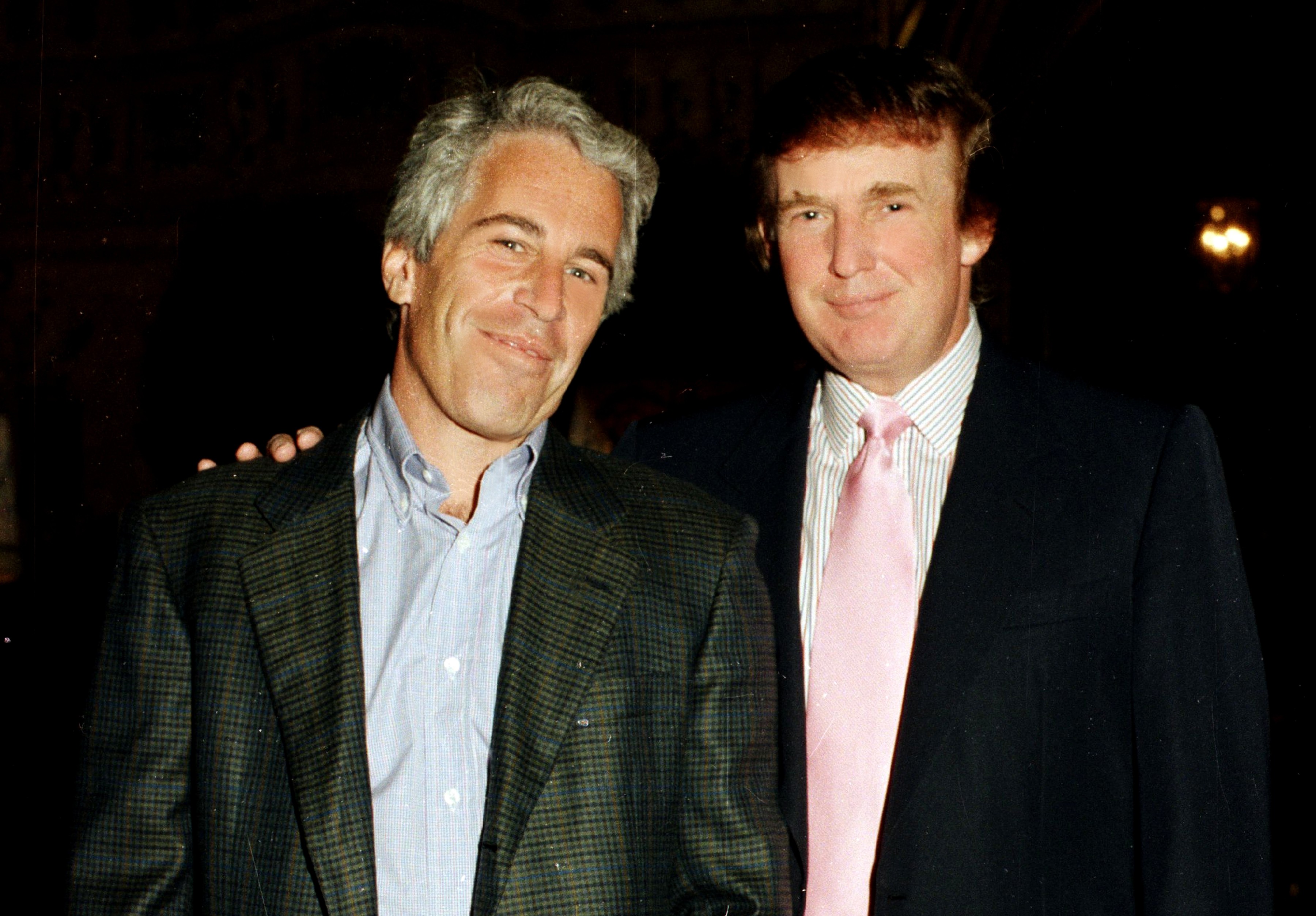 Jeffrey Epstein and Donald Trump.