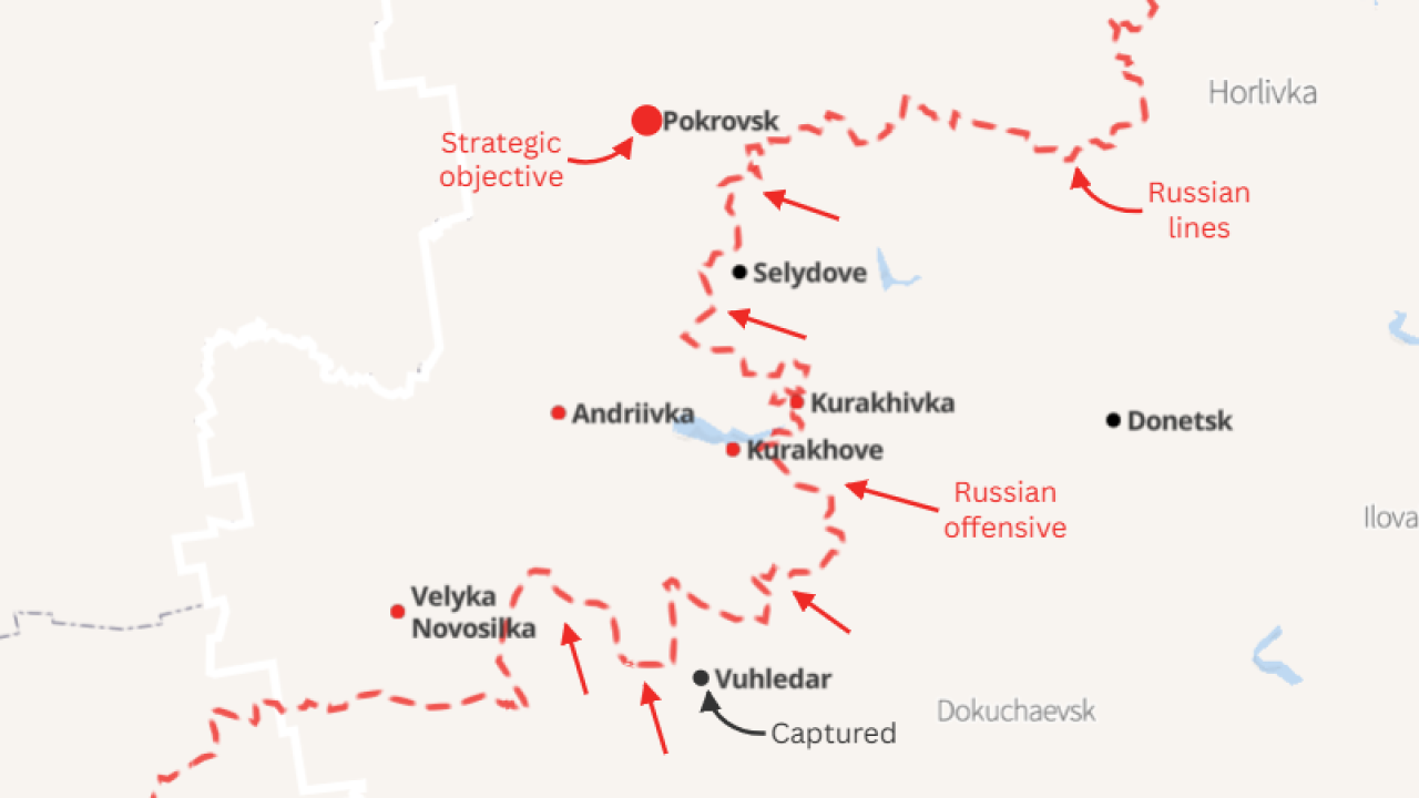 Map Shows Russia's Biggest Ukraine Targets As Winter Approaches