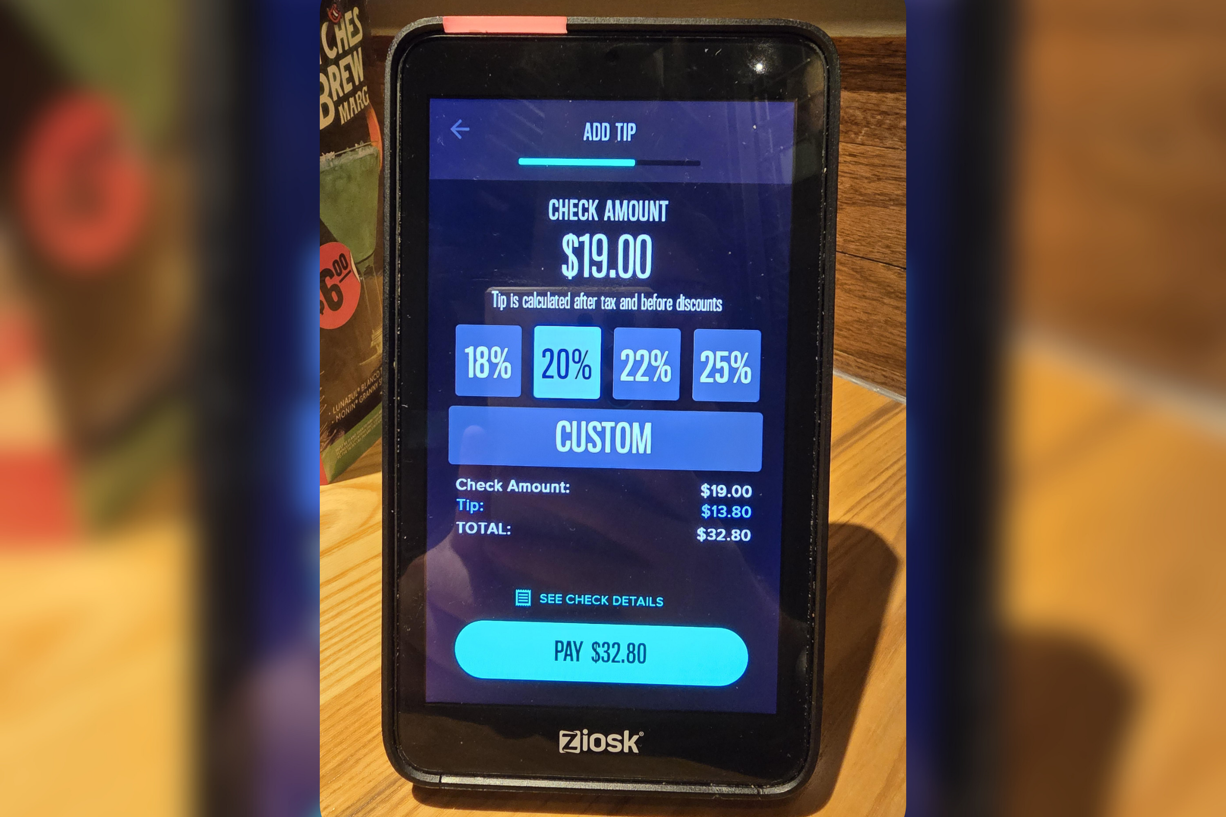 Customer Goes to Pay Tip at Restaurant, Horrified by the Suggested Amounts