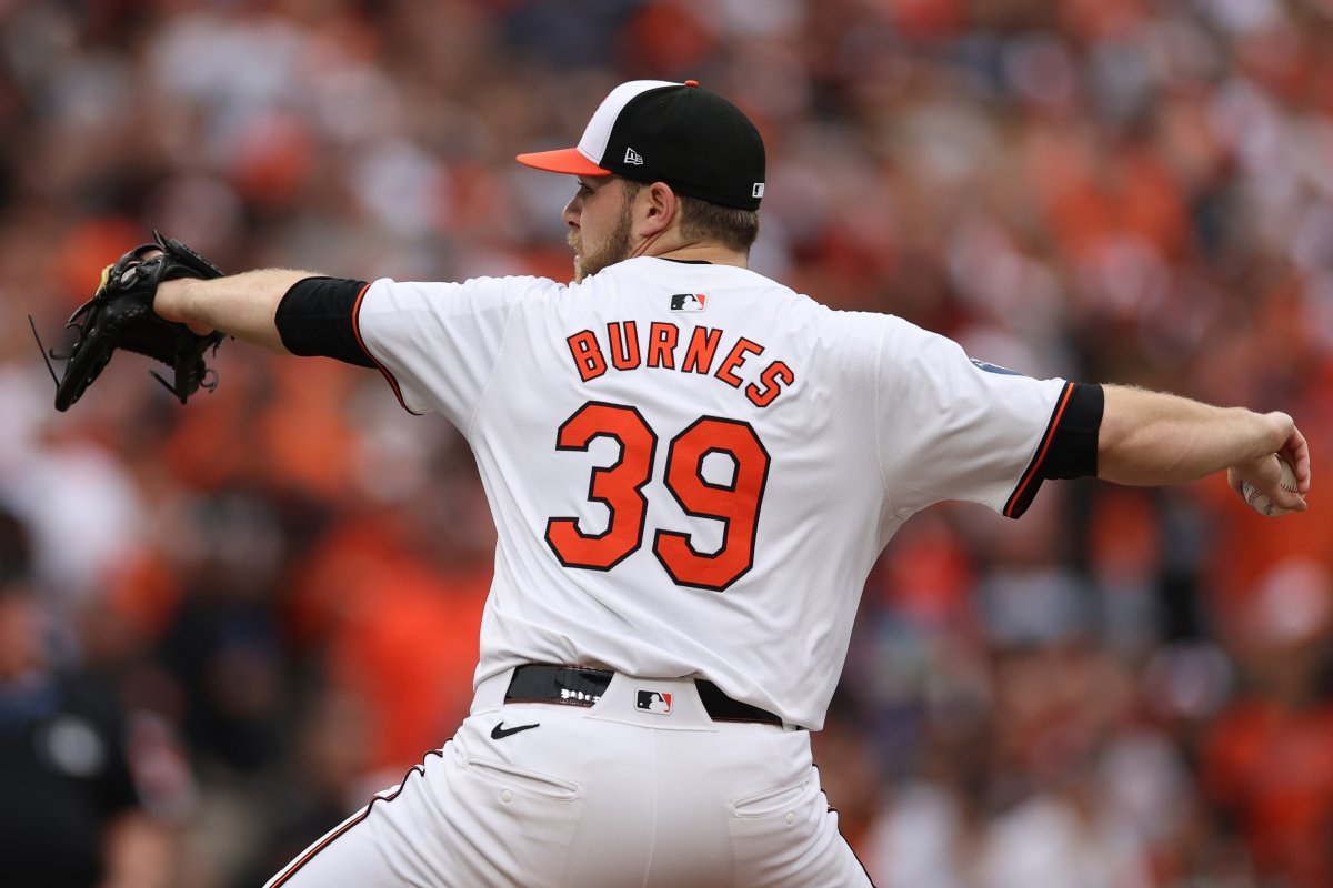 Baltimore Orioles pitcher Corbin Burnes