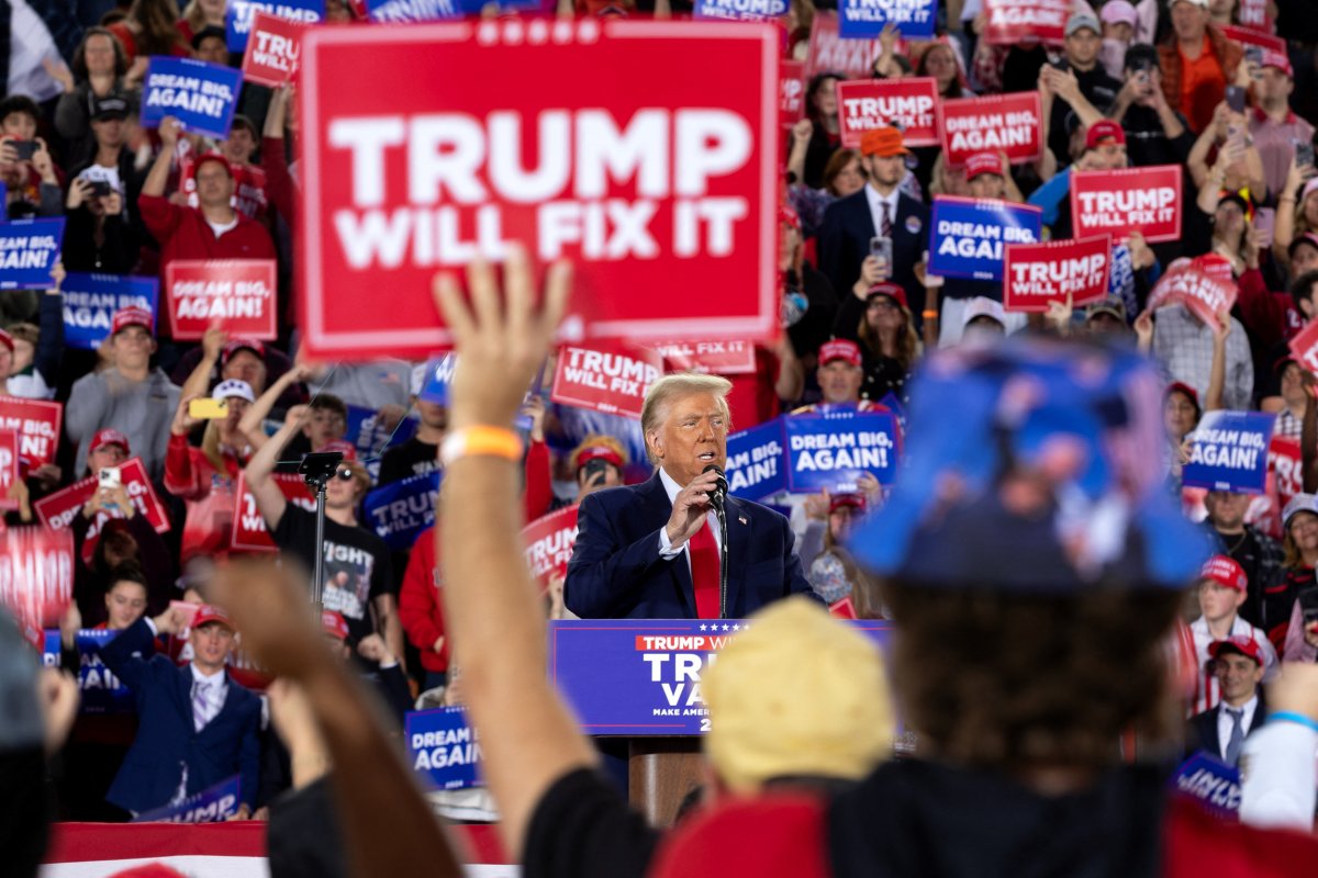 Manifestazione di Donald Trump nella Carolina del Nord