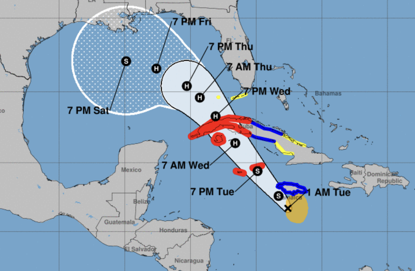 Tropical Storm Rafael Path Update, Tracker Issued as Warning to Florida