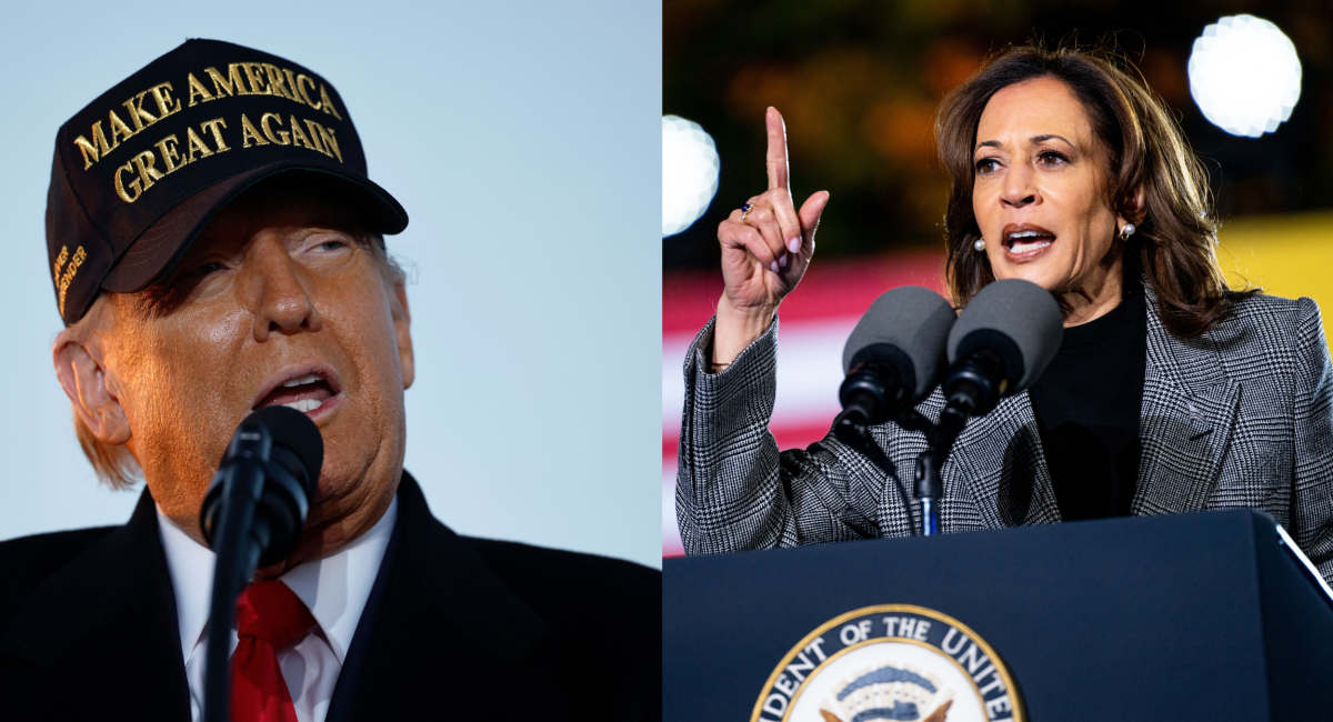 Trump and Harris