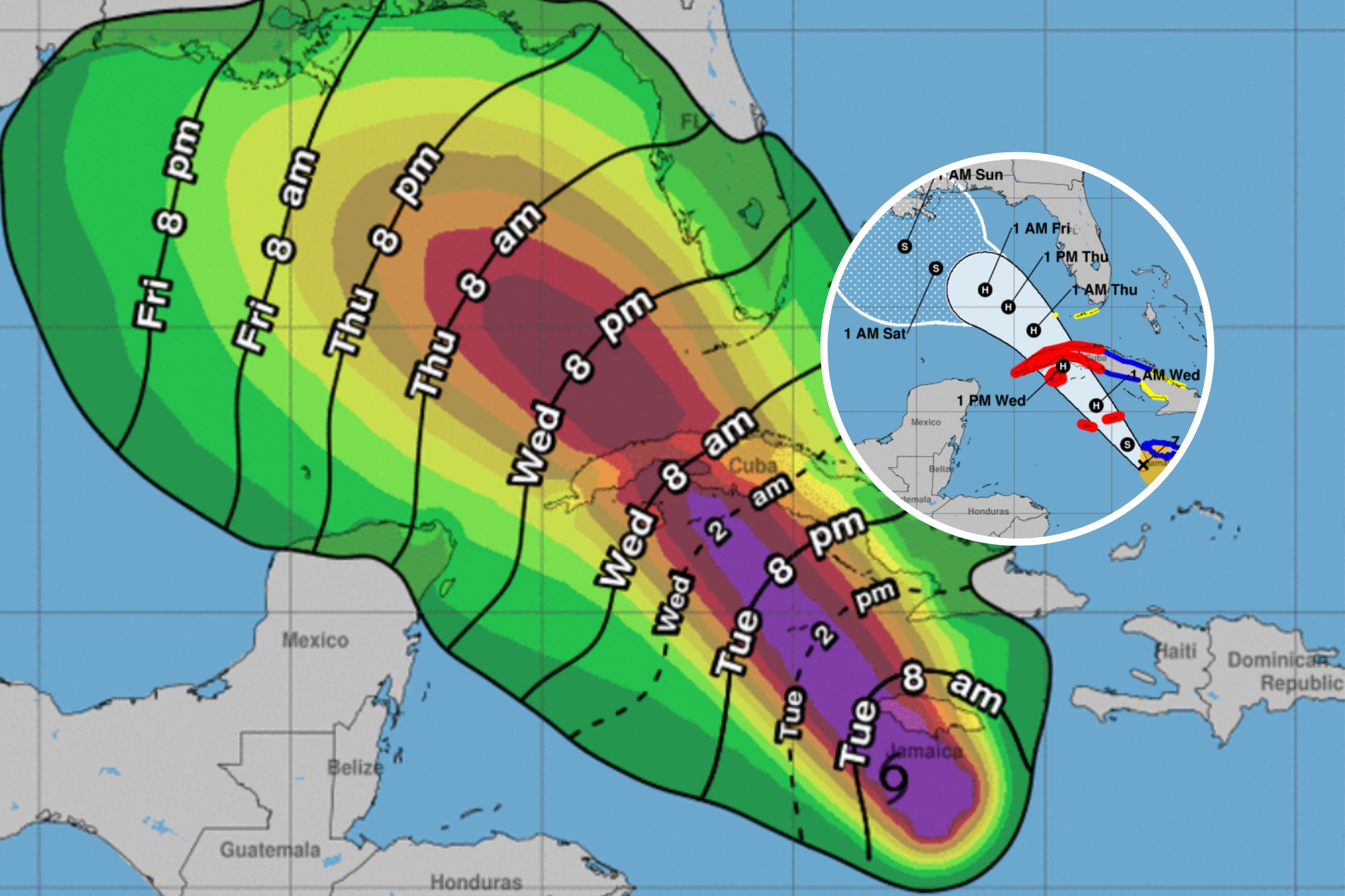 National Hurricane Center Map Shows Tropical Storm Rafael - Newsweek