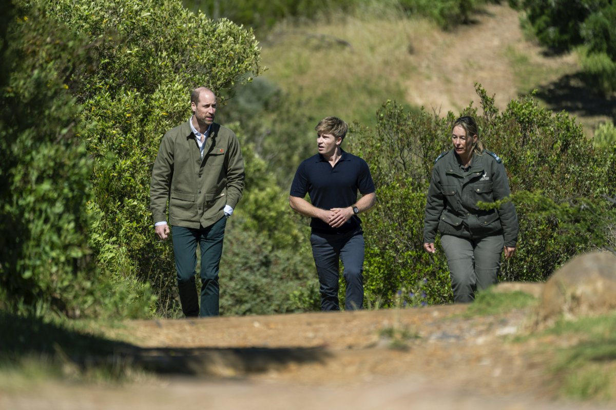 Britain's Prince William in South Africa