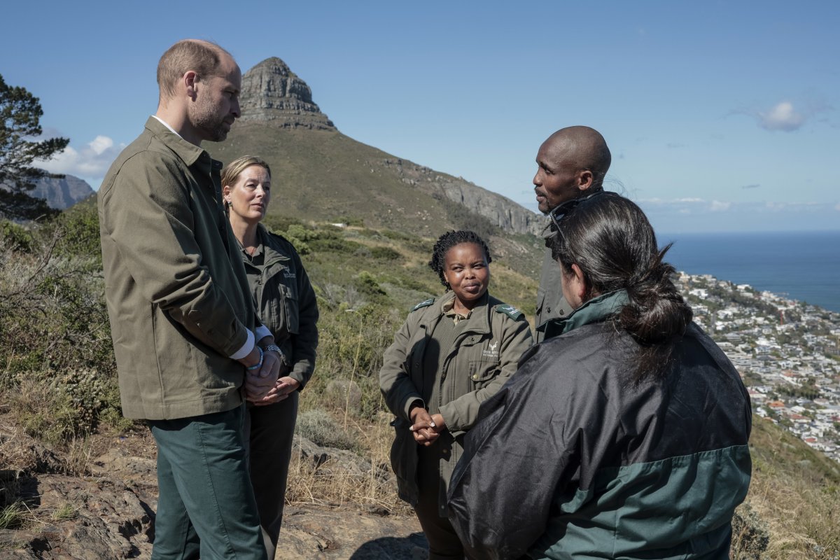 Britain's Prince William in South Africa