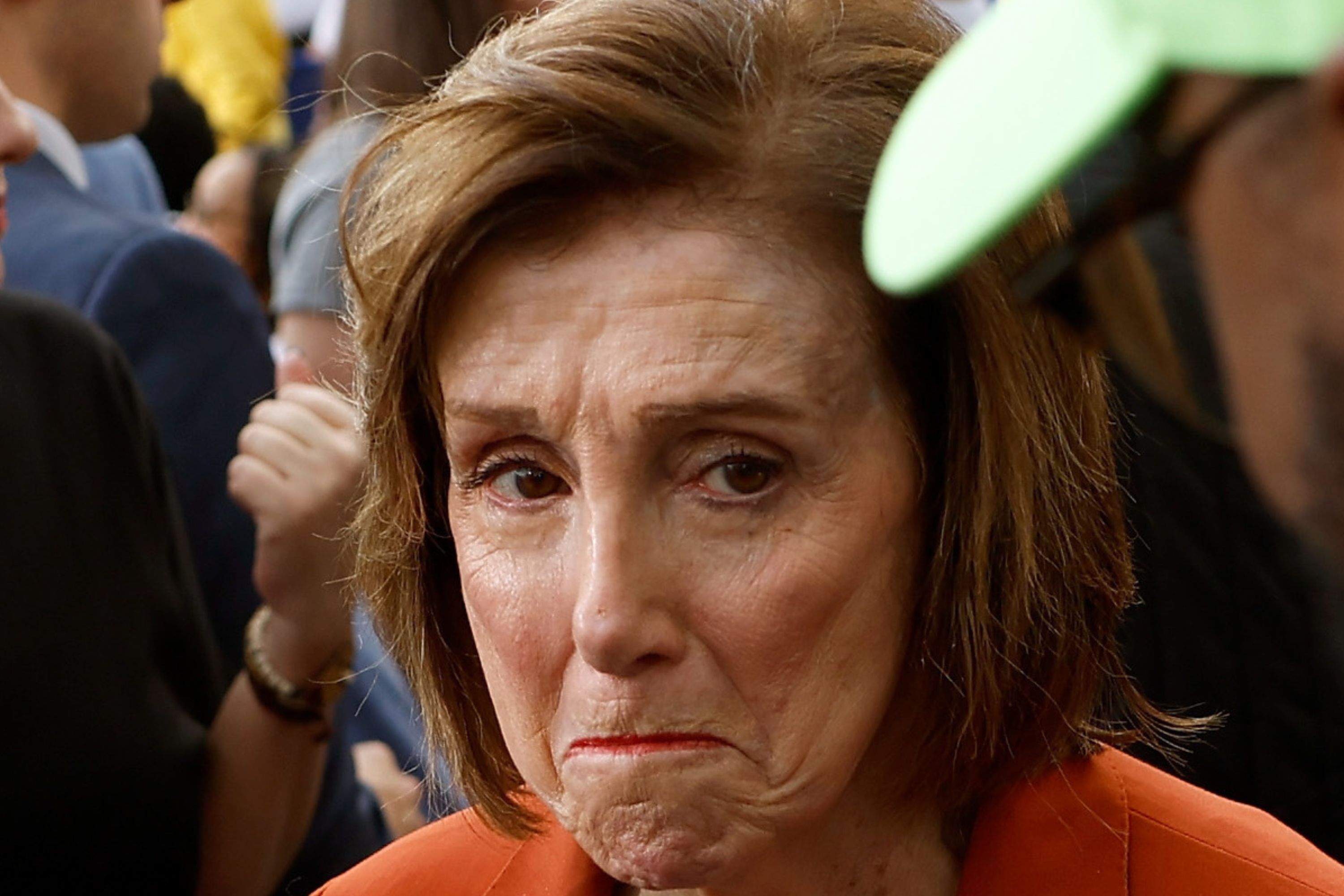 Nancy Pelosi reacts to Donald Trump’s overwhelming election victory