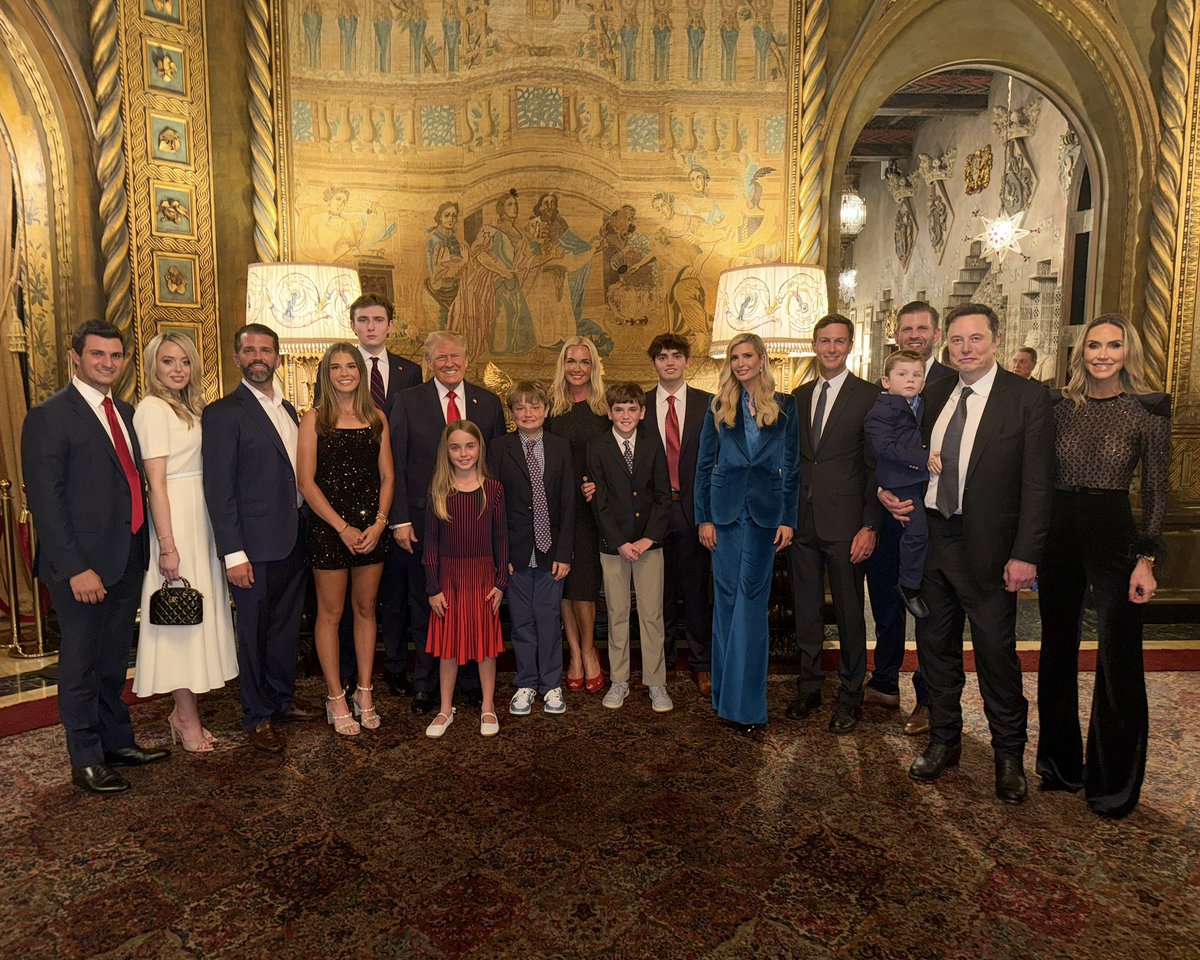 Elon Musk Joins First Trump Family Photo Post-Election: 'Whole Squad'