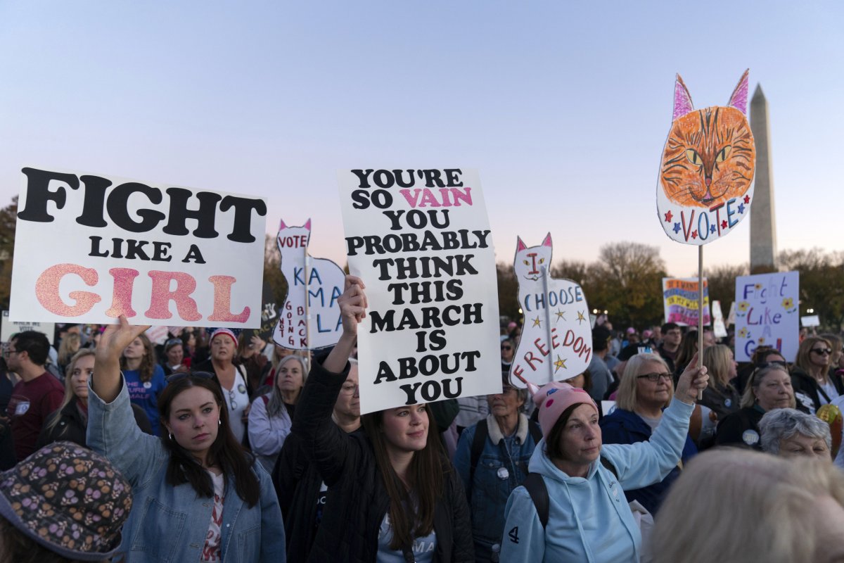 Women's march before the presidential election