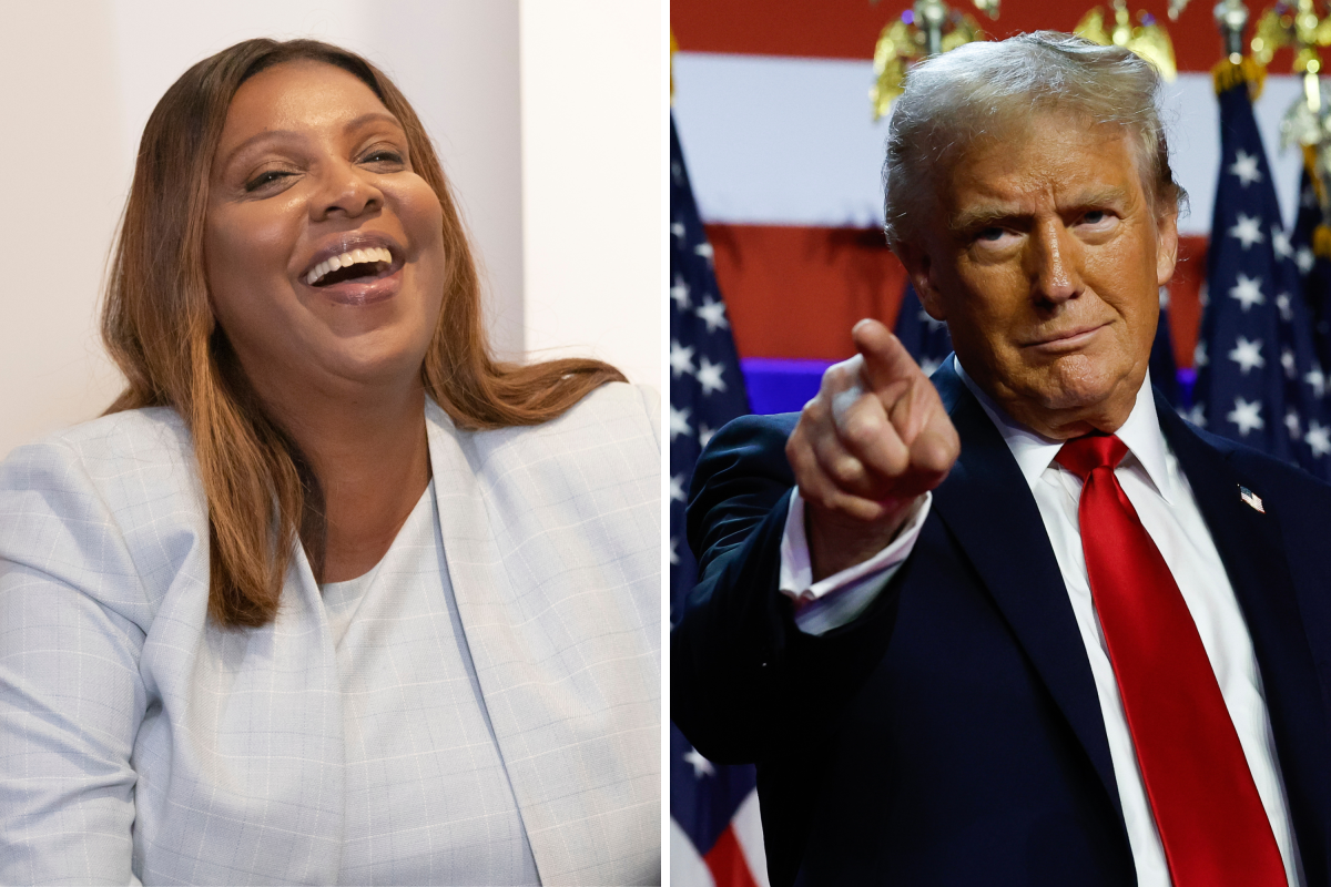 Letitia James, Donald Trump