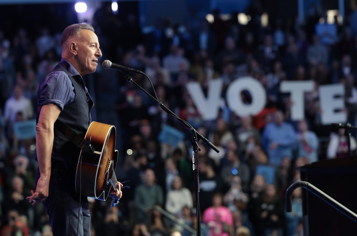 Bruce Springsteen's support for Kamala Harris