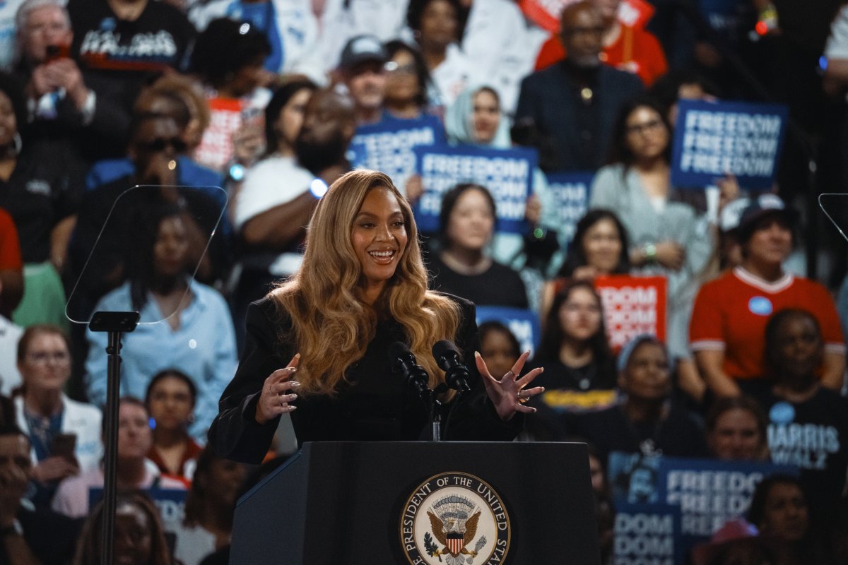 Beyonce's support for Kamala Harris