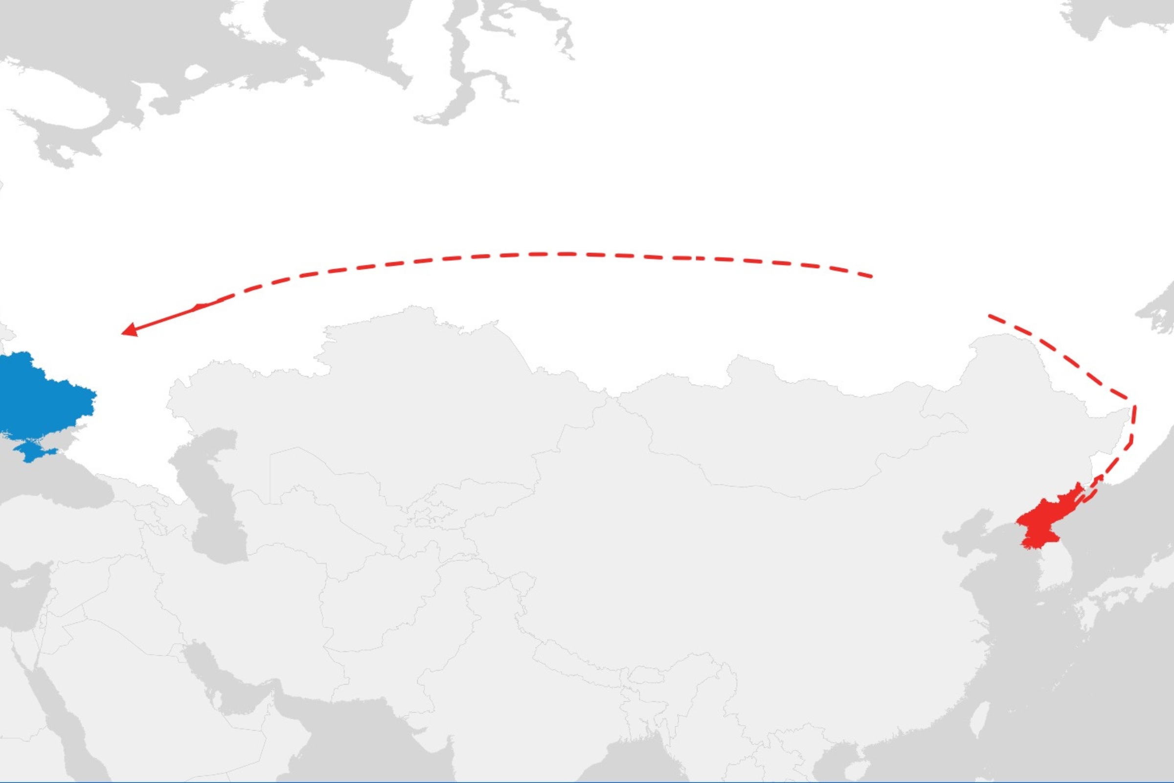 Map Shows Russian Jet Sending North Korean Troops to Ukraine War Front Line