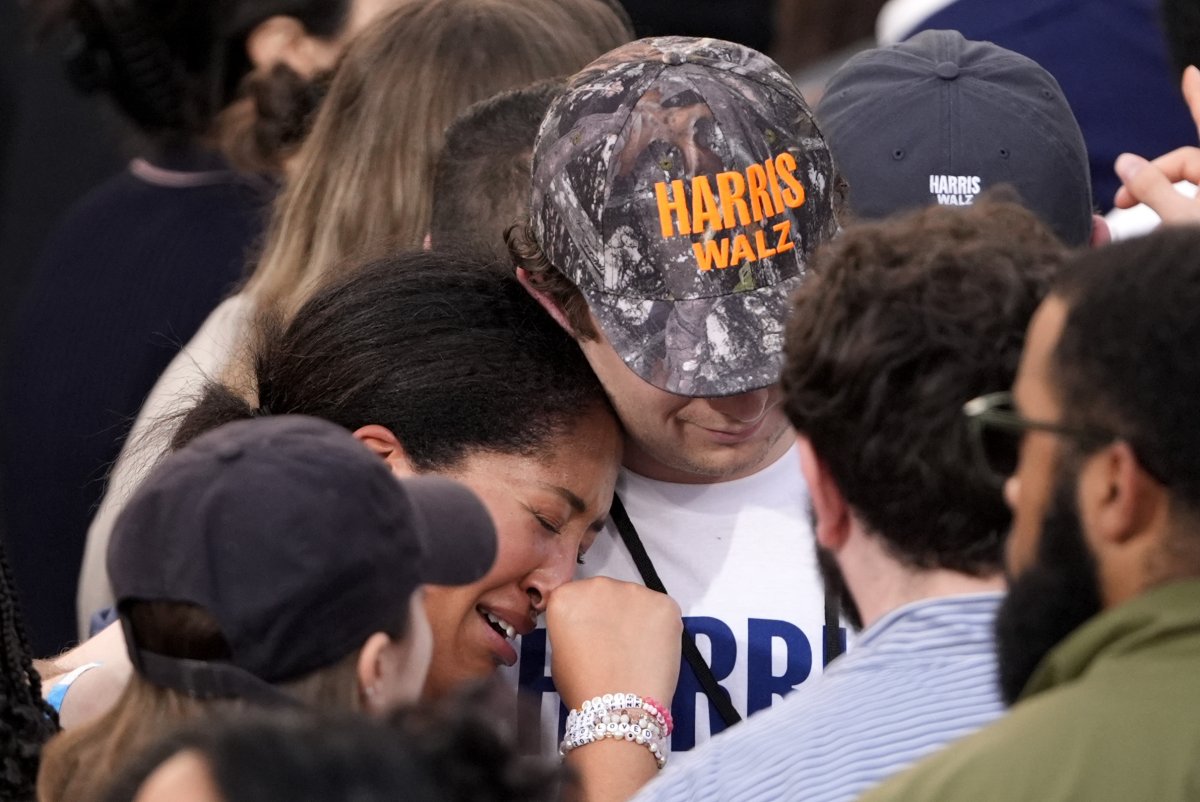 Harris supporters