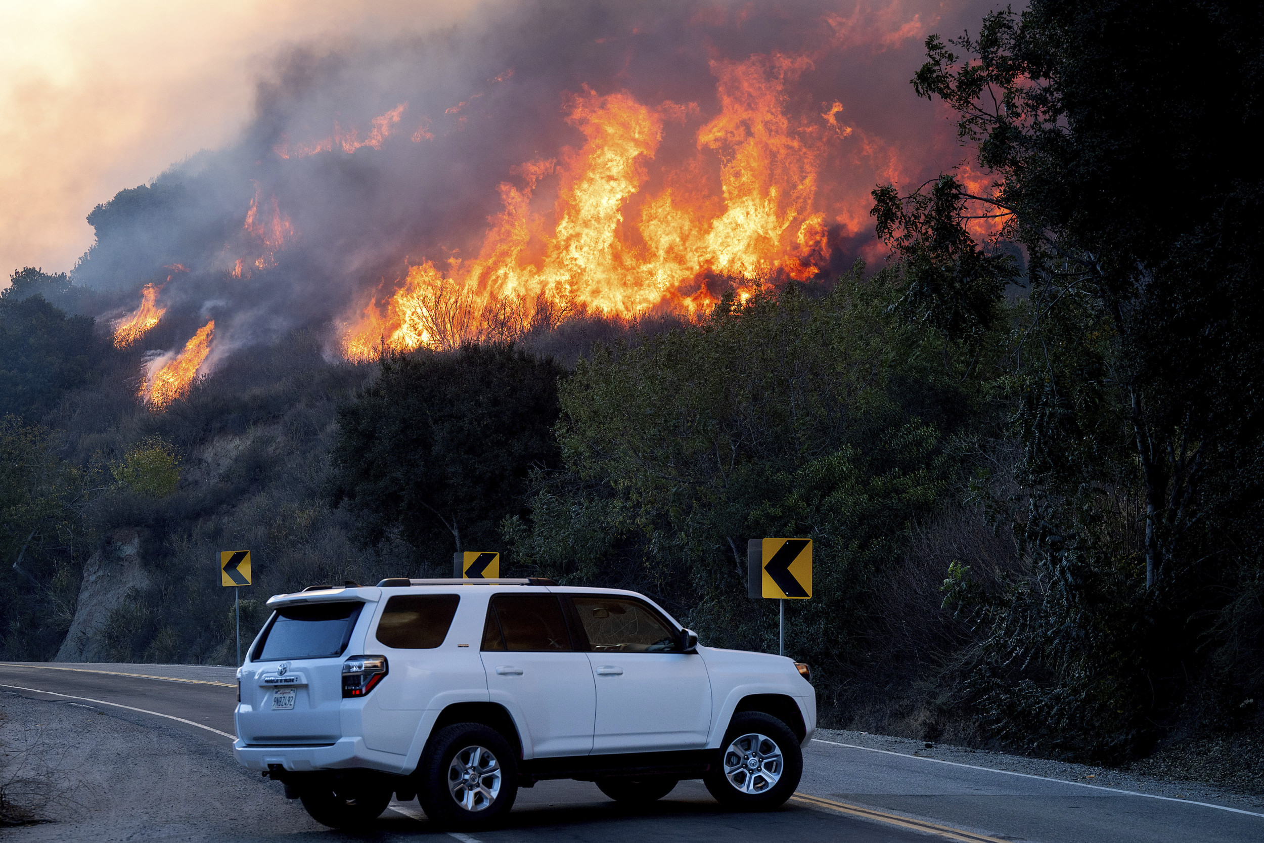 Helicopter Footage Reveals Devastation Of California Mountain Fire