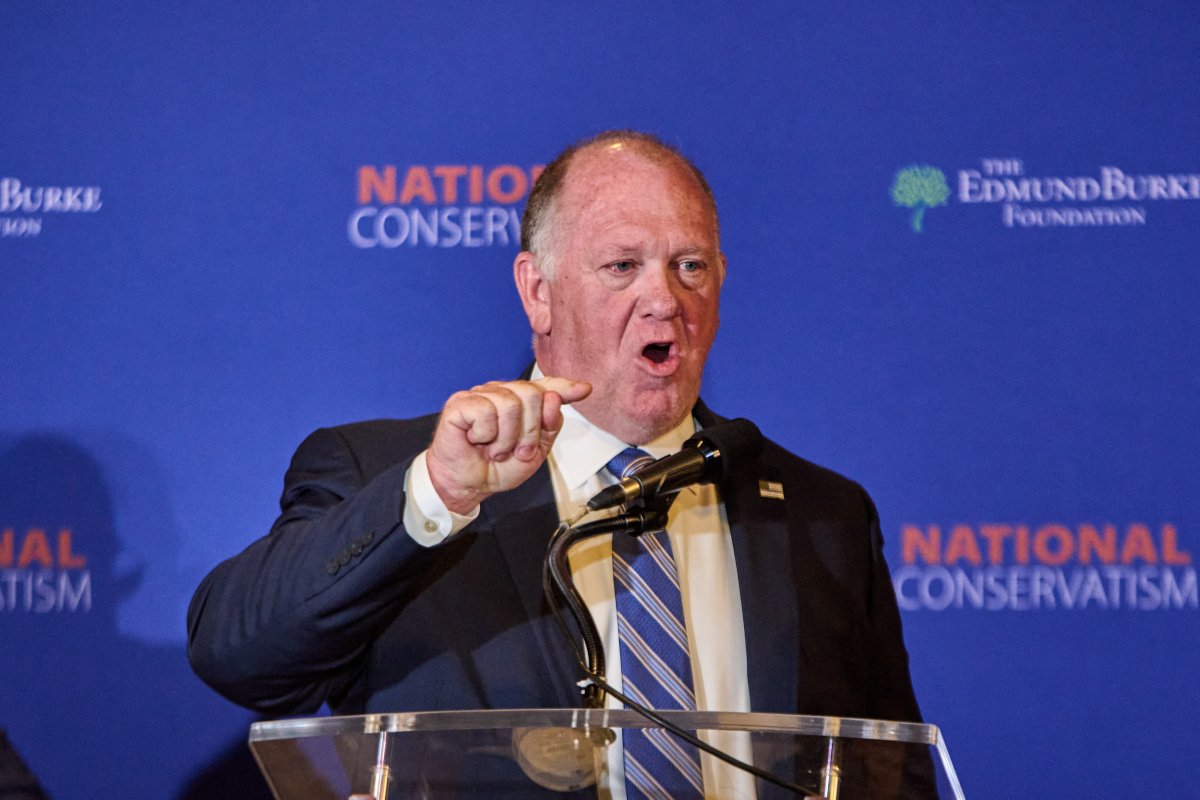 Tom Homan speaks at the National Conservative Conference