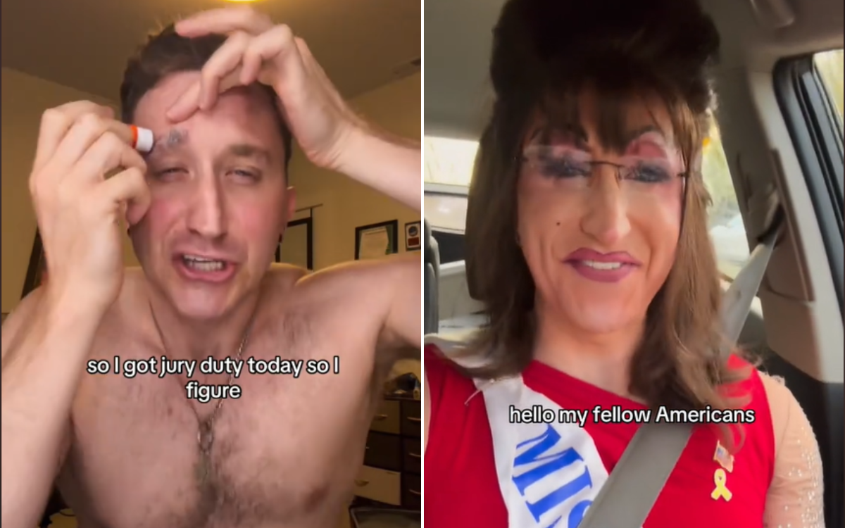 Oregon man called for jury duty, turns up to court in drag: “Not illegal”