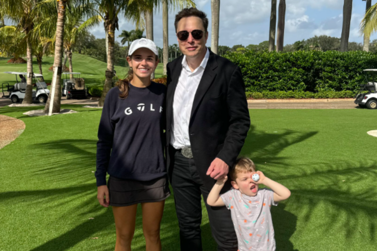 Kai Trump, Elon Musk and son