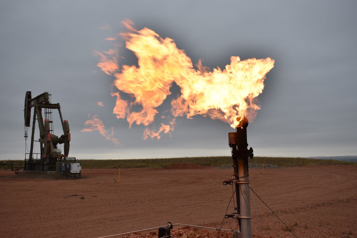 Oil well in Watford City, North Dakota