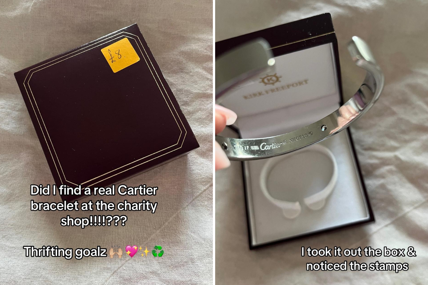 Woman Buys 'Cartier' bracelet for $10 at Thrift Store—but There's a Problem