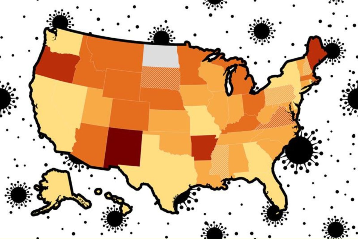 COVID map update shows shift in 'very high' water virus levels