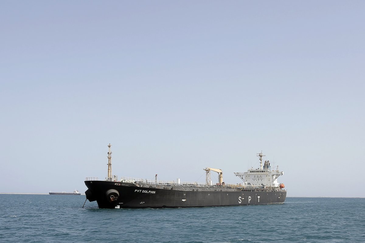 Merchant ship in the Red Sea