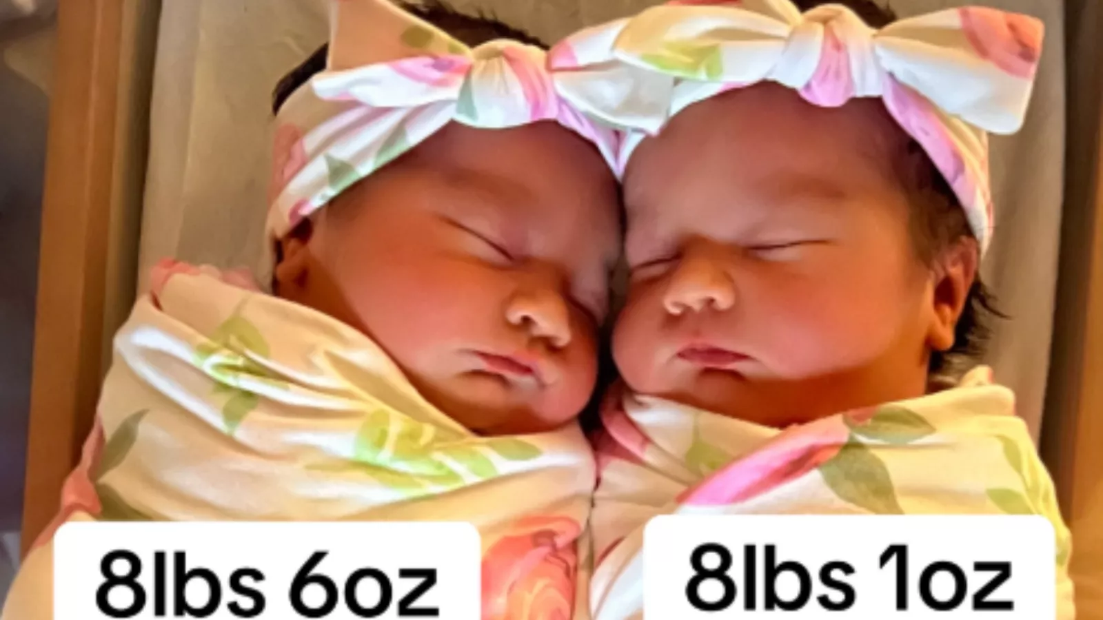 Woman delivers "biggest twins" pediatrician has ever seen, here's why